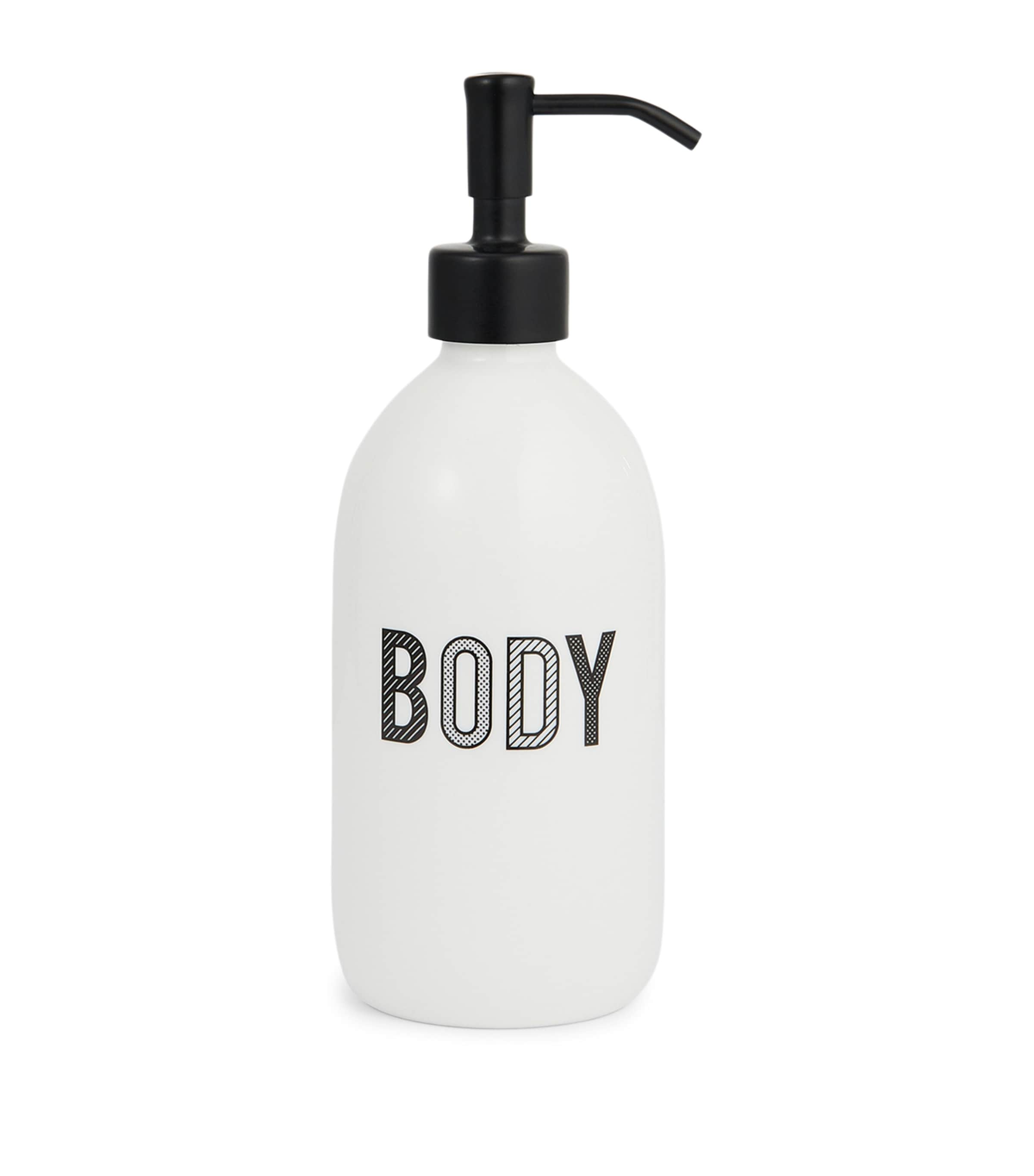 Bone China Hand and Body Wash Dispenser Set WHITE Image 5