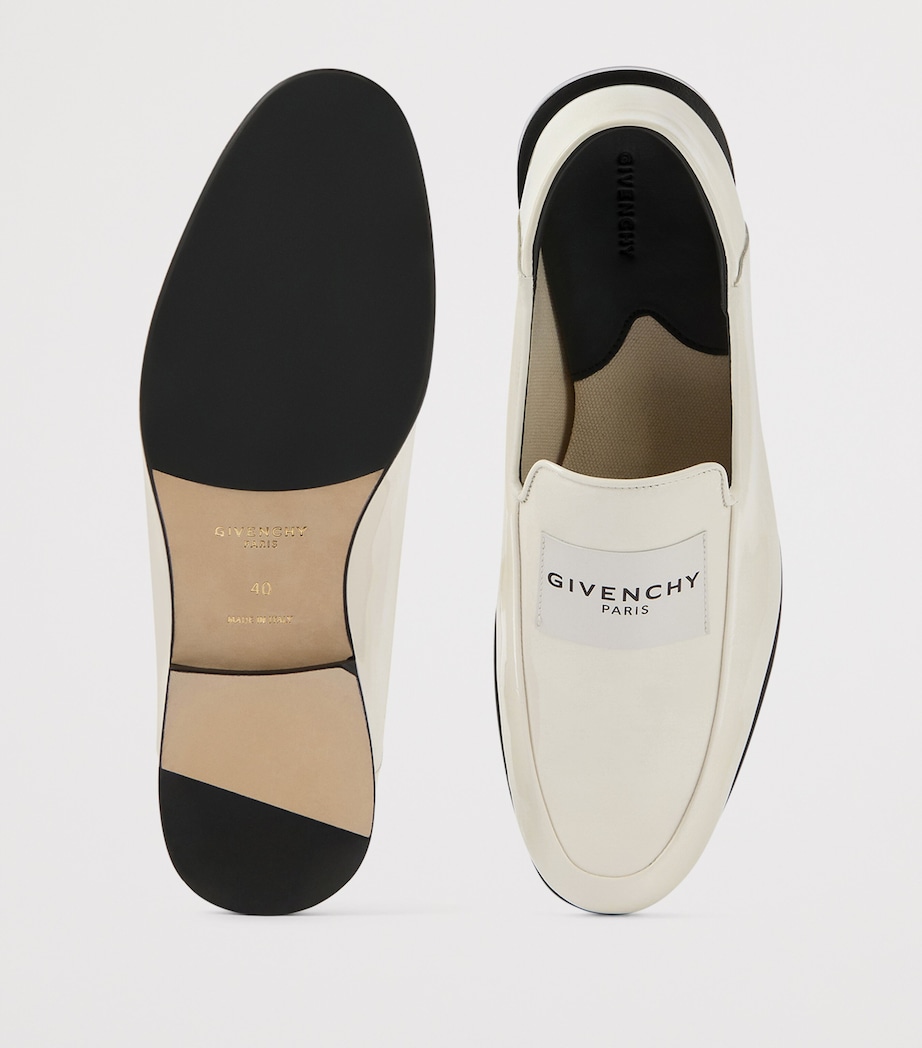 Patent Leather Label Loafers IVORY Image 5