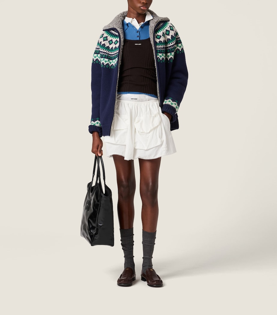 Wool Fair Isle Cardigan F0124 Image 2