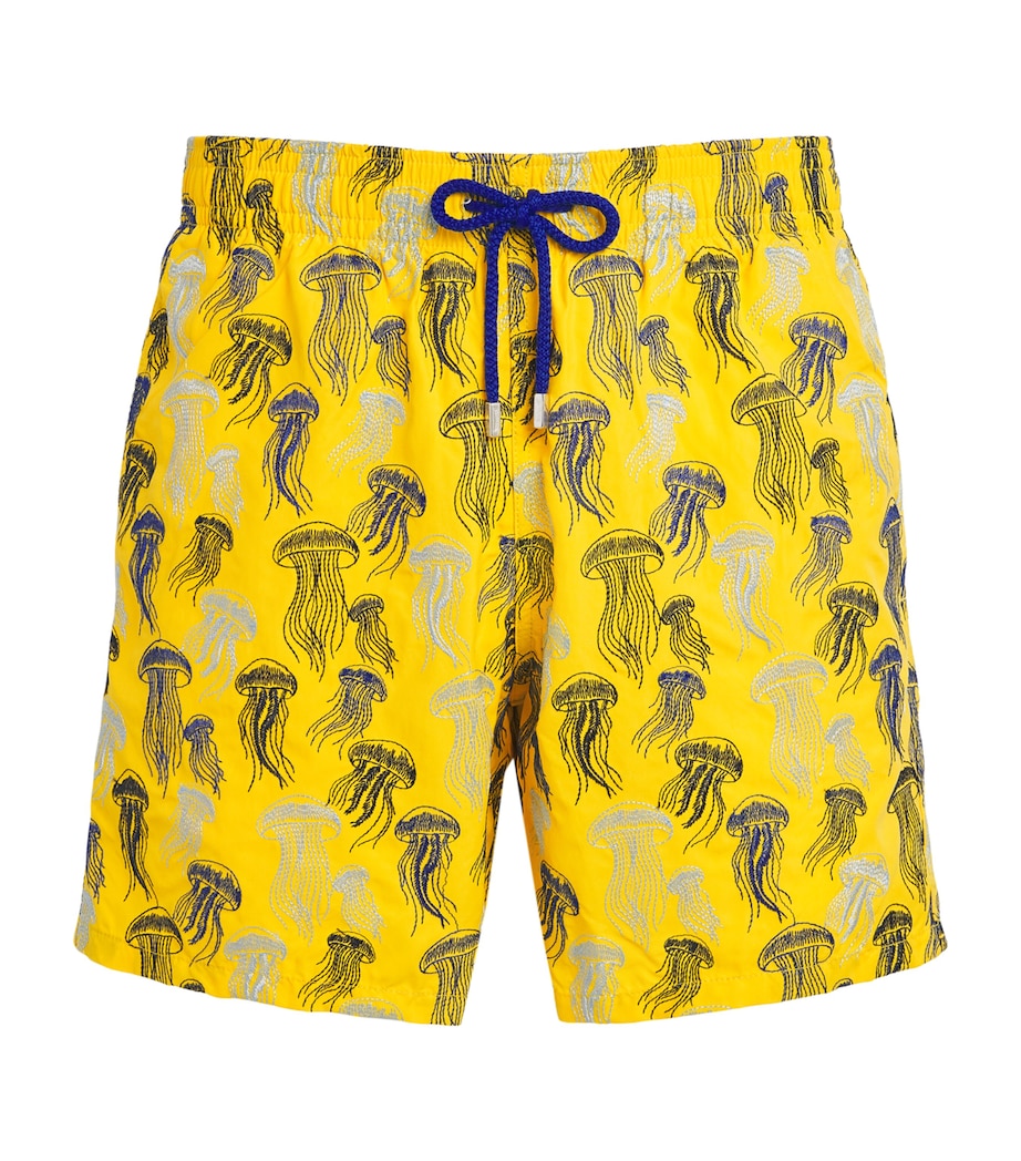 Vilebrequin Mens Embroidered Jellyfish Swim Shorts Soleil Image 1