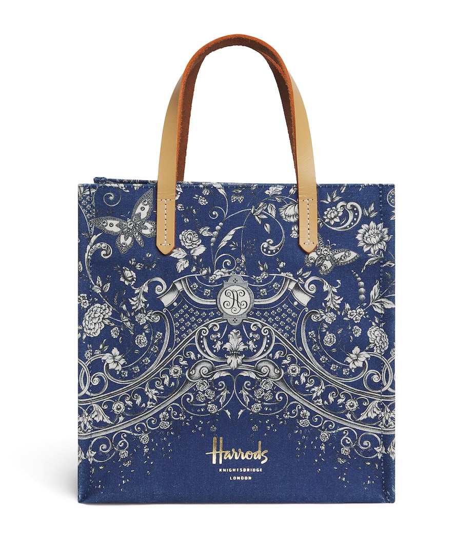 Harrods Small Gilded Butterfly Tote Bag Print Image 1