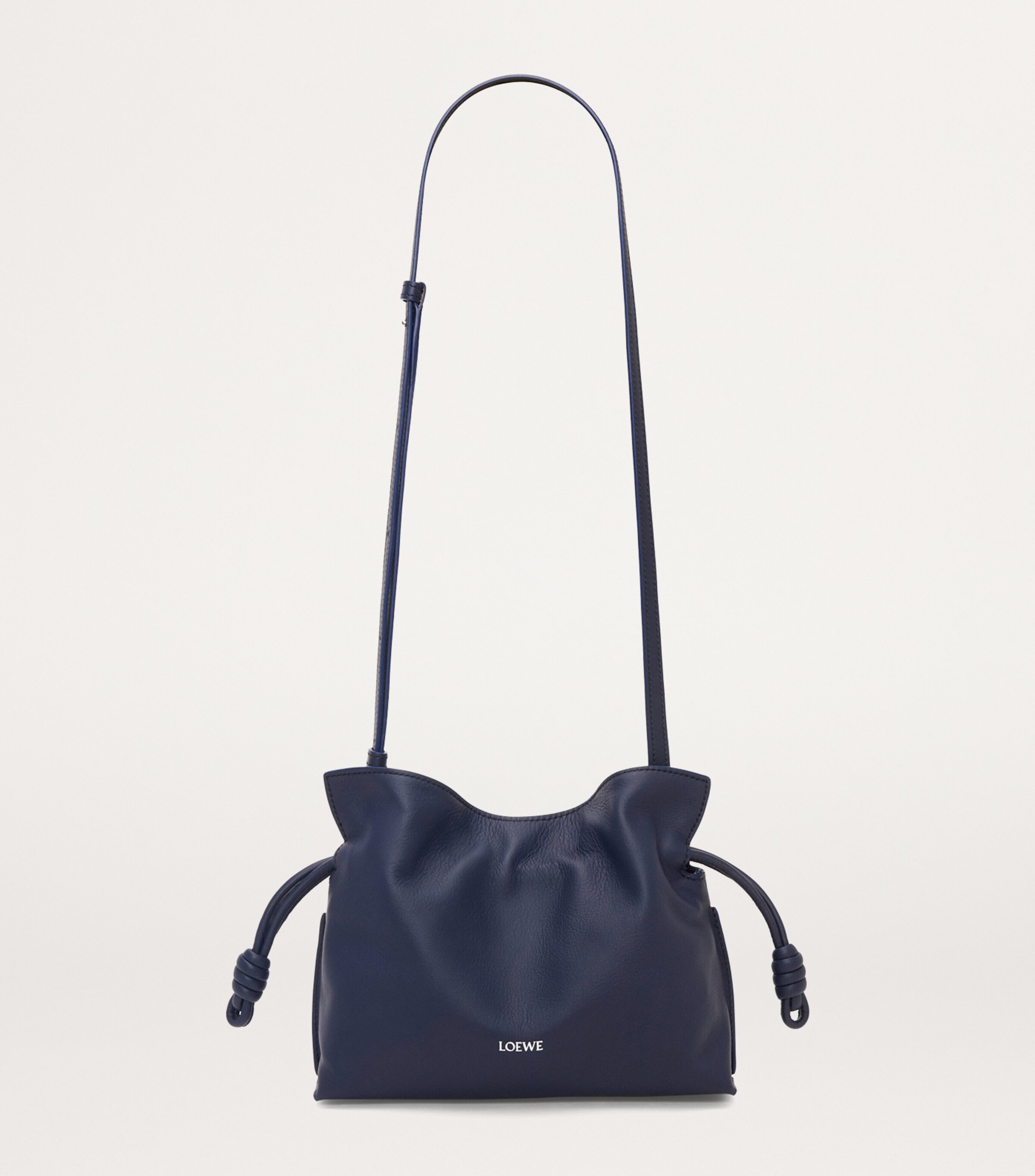 LOEWE Mini Leather Flamenco Purse Abyss Blue Image 4