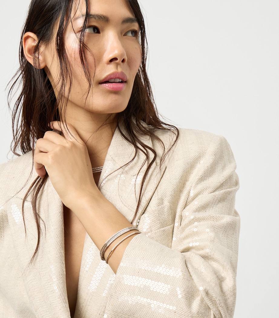 Sterling Silver Beaded Bracelet CWP11 Image 3