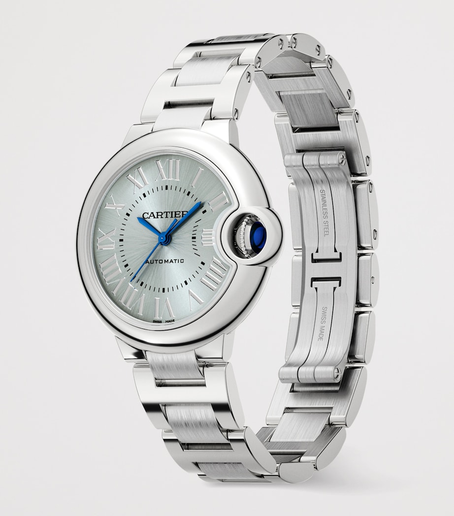 Cartier Stainless Steel Ballon Bleu de Cartier Watch 33mm Silver Image 3