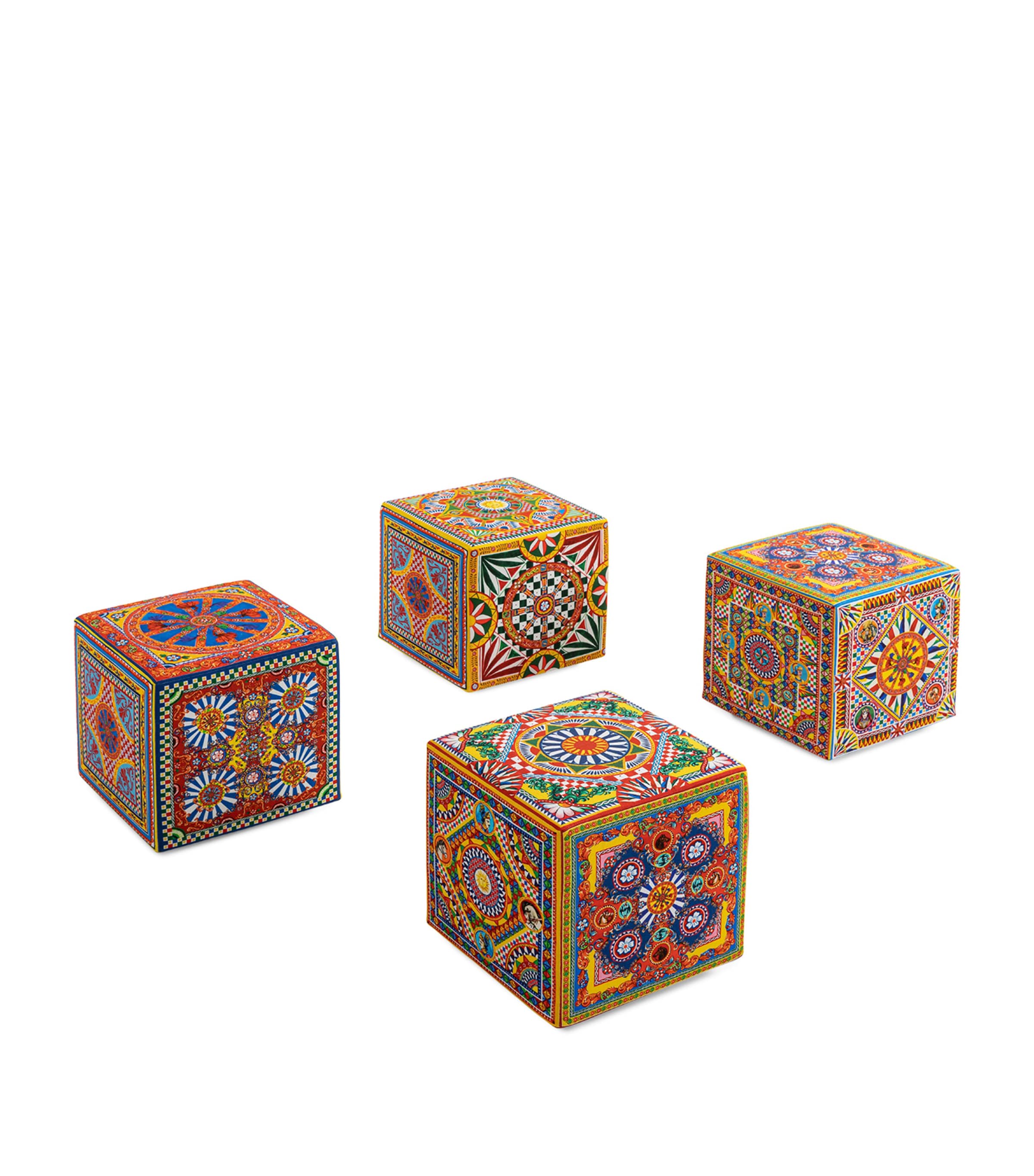 Dolce & Gabbana Casa Diana Ottoman (Set of 4) | Furniture | Chairs & Stools | Ottomans & Footstools | Designers | Dolce & Gabbana