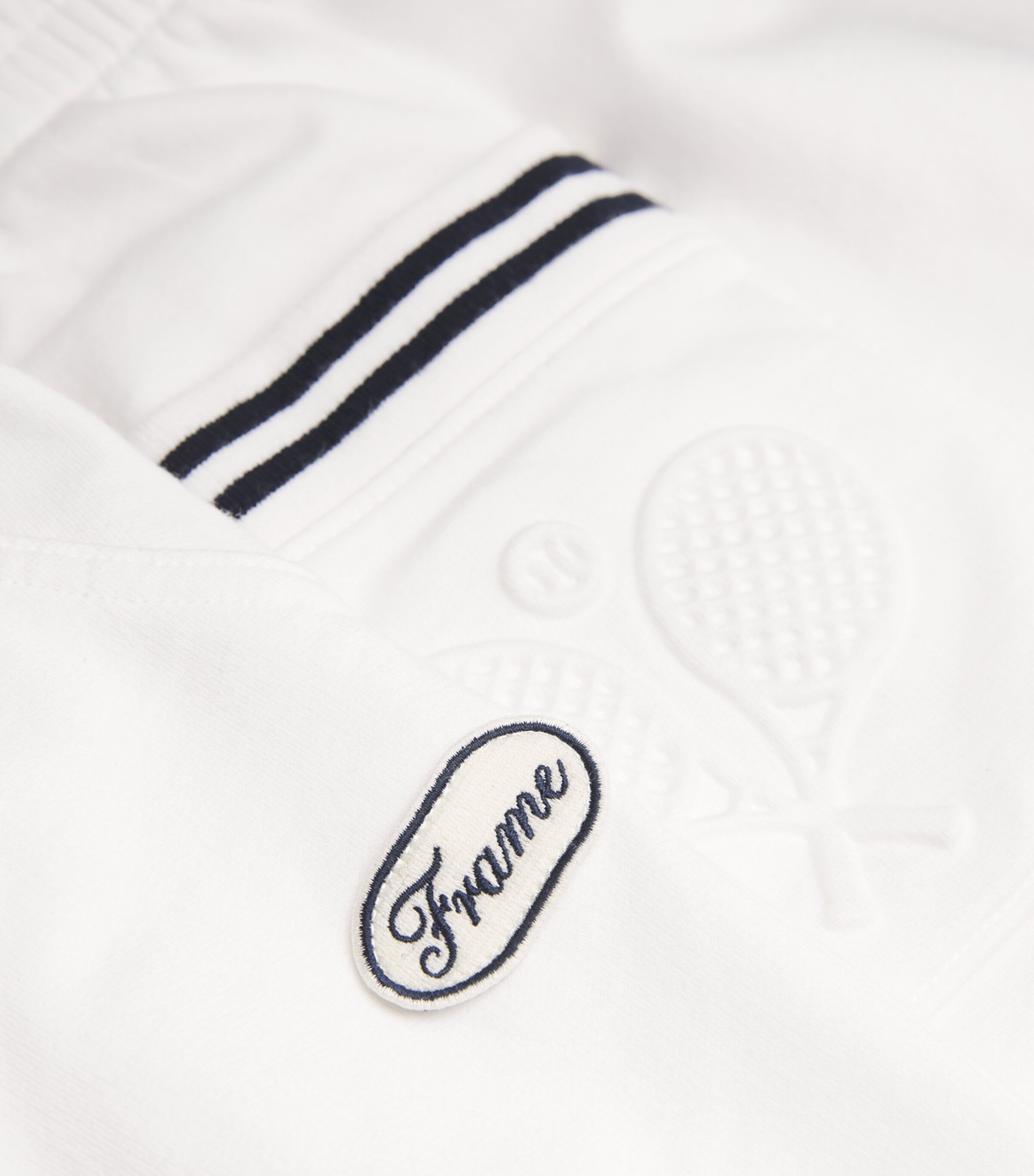 Stretch-Cotton Tennis Sweatpants WHITE Image 5