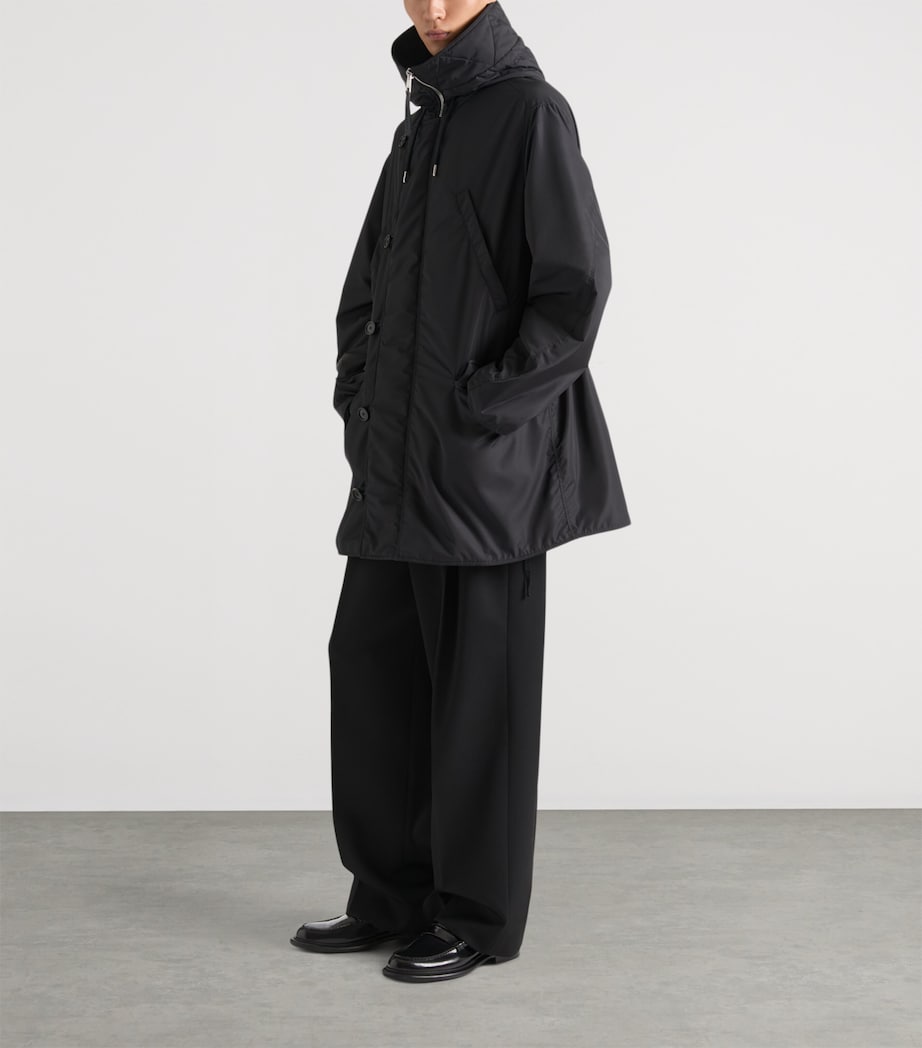 Formal Parka Coat BLACK Image 2