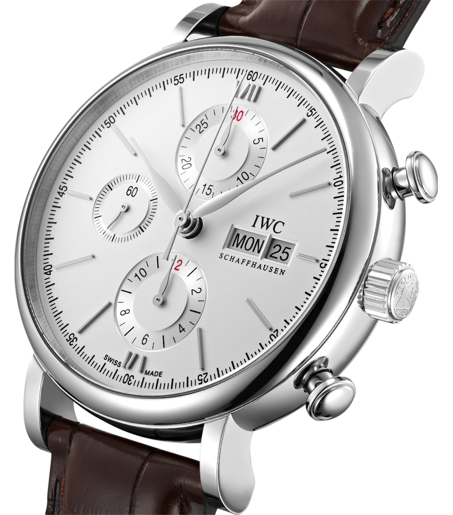 Stainless Steel Portofino Chronograph Watch 42mm SILVER Image 5