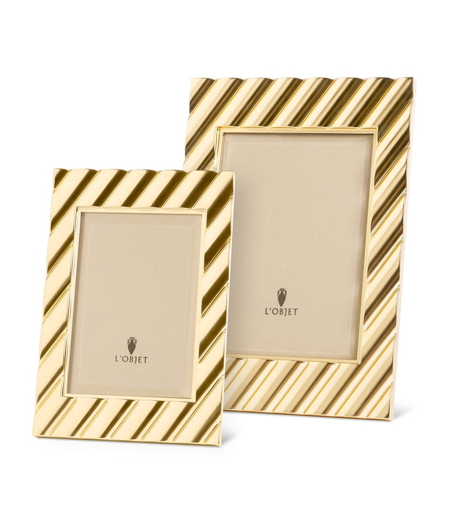 L'Objet Maxime Photo Frame (4” x 6”) Gold Image 3