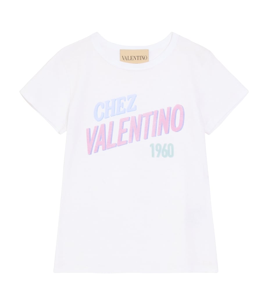 Valentino Womens Cotton Logo T-Shirt Image 1