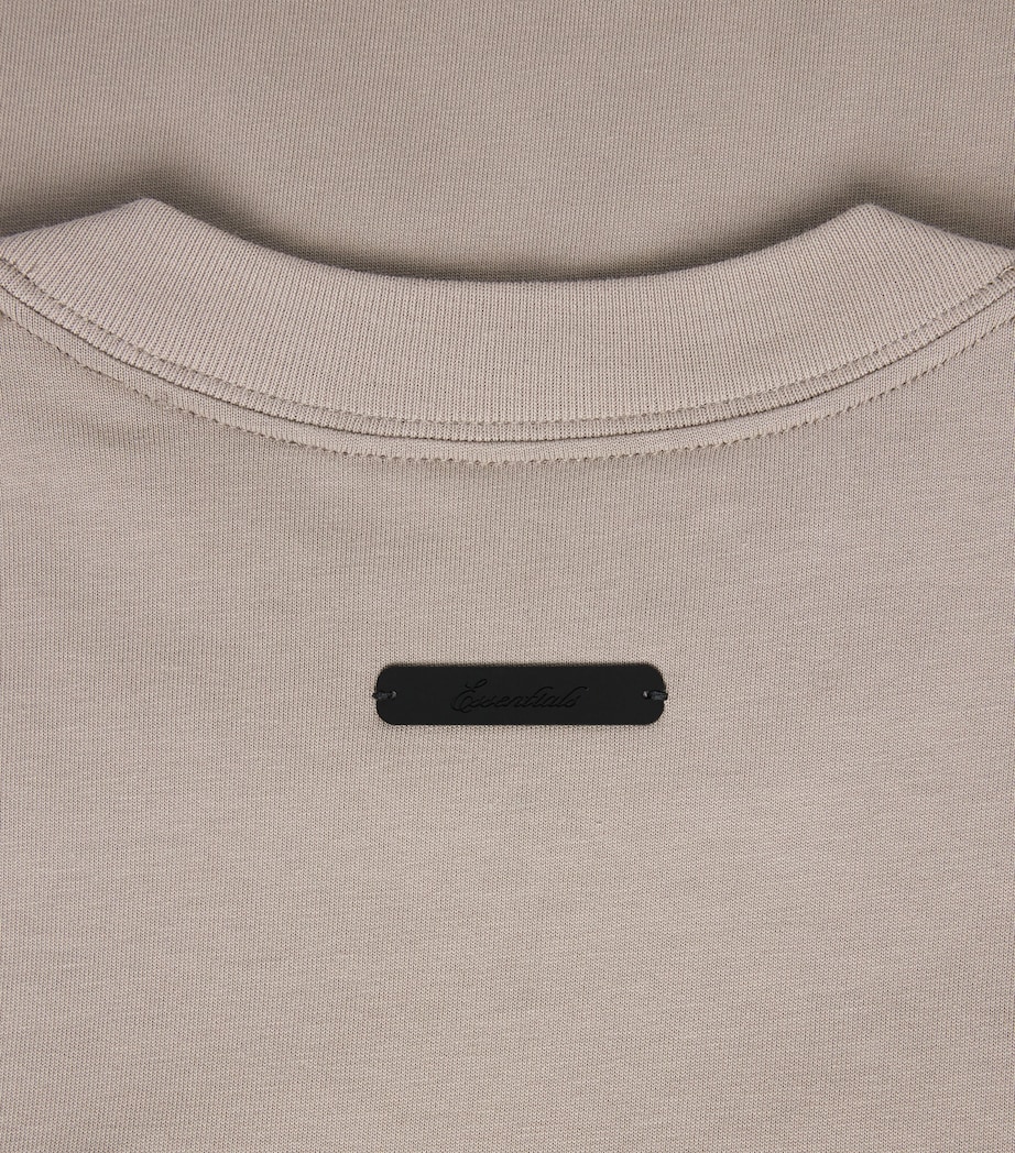 FEAR OF GOD ESSENTIALS Mens Cotton Boxy Merch T-Shirt Seal Image 6