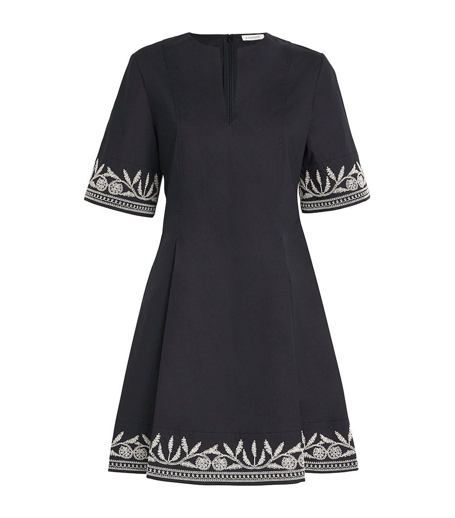 Embroidered Mary Mini Dress 050 BLACK Image 1