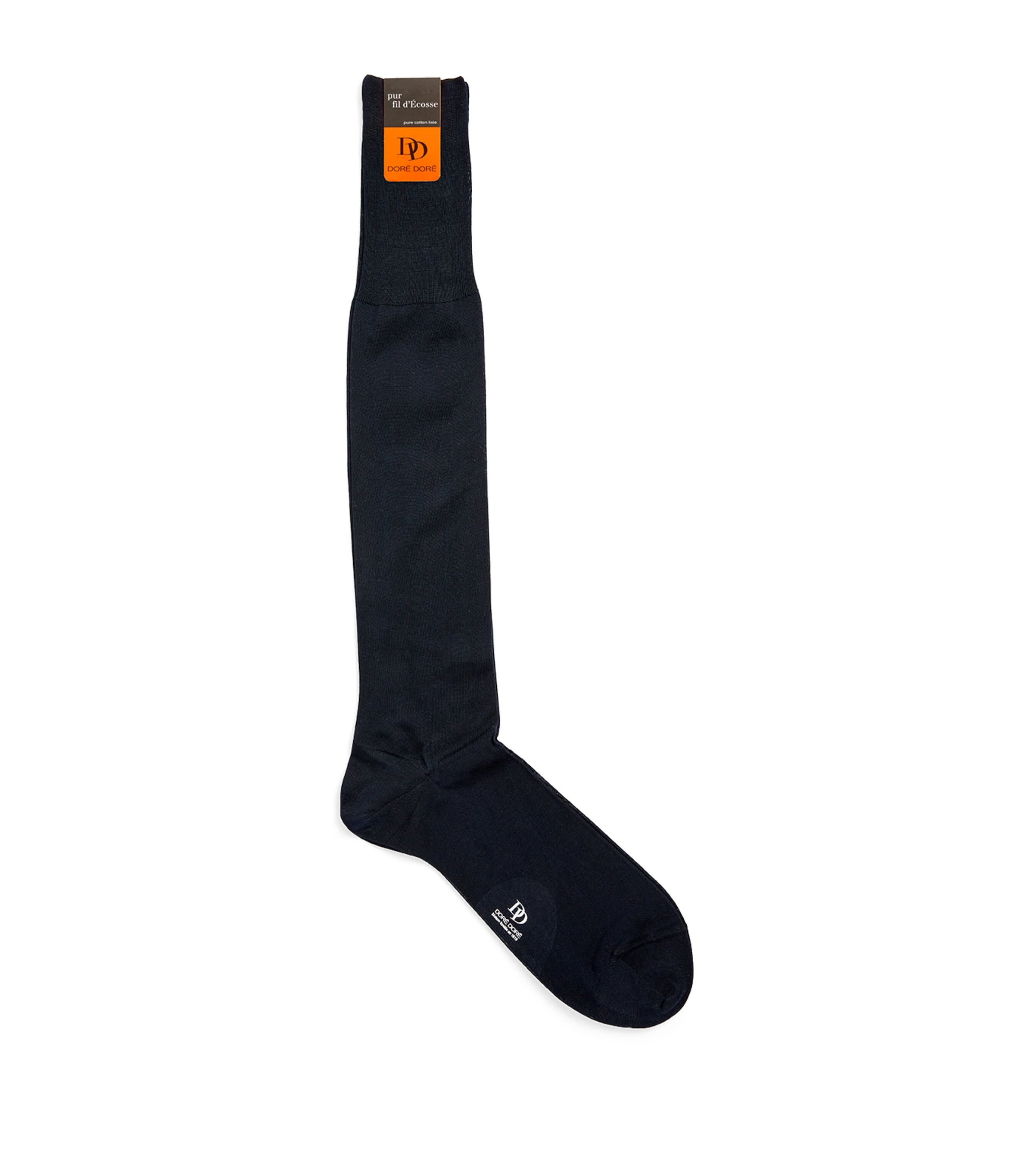 Shop Dore Dore Long Cotton Socks In Navy