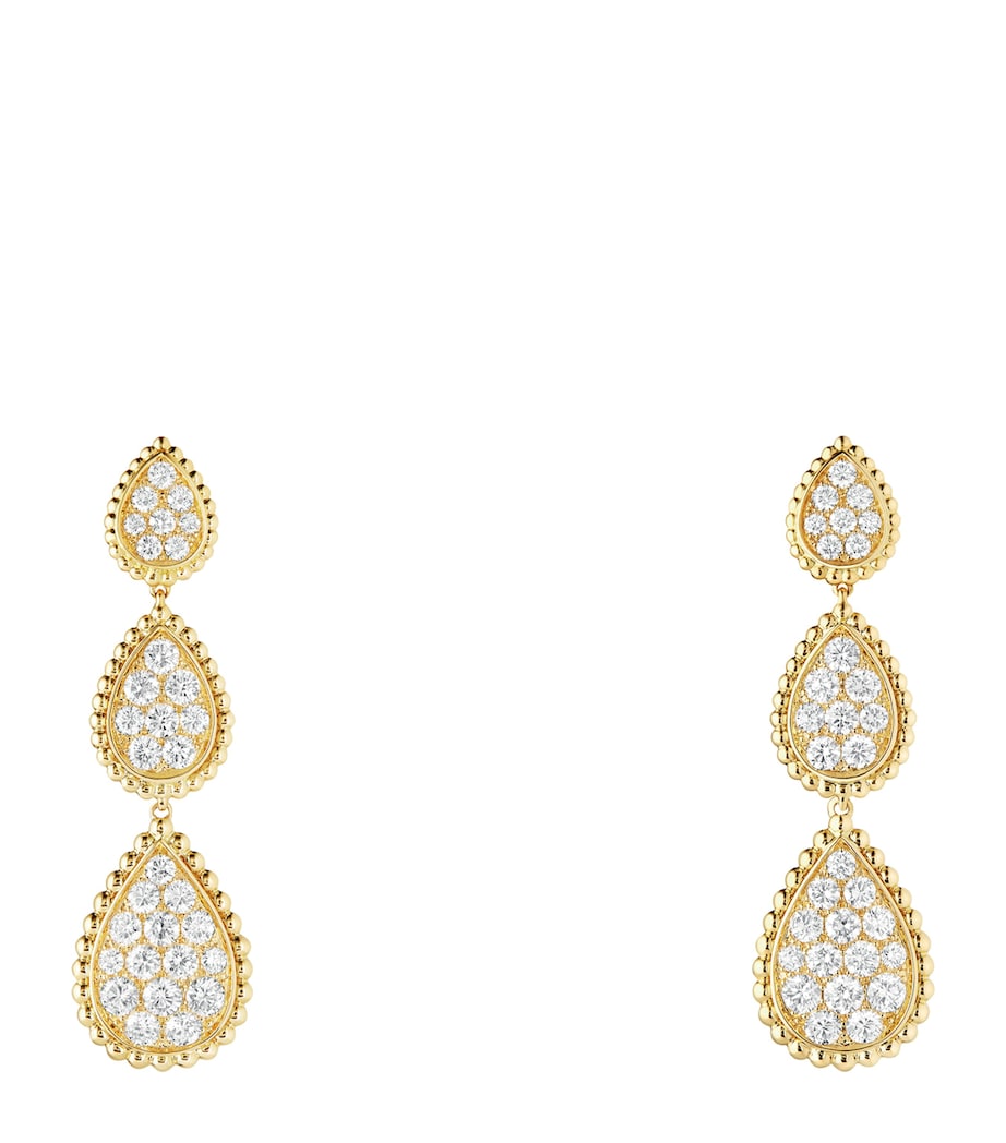 Yellow Gold Serpent Bohème Pendant Earrings GOLD Image 1