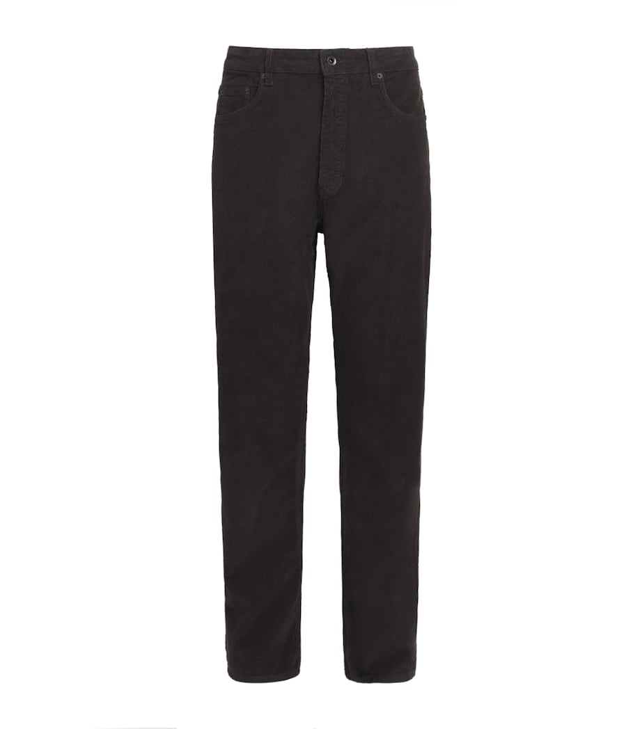 Studio Nicholson Mens Corduroy Riso Trousers Coffee Image 1