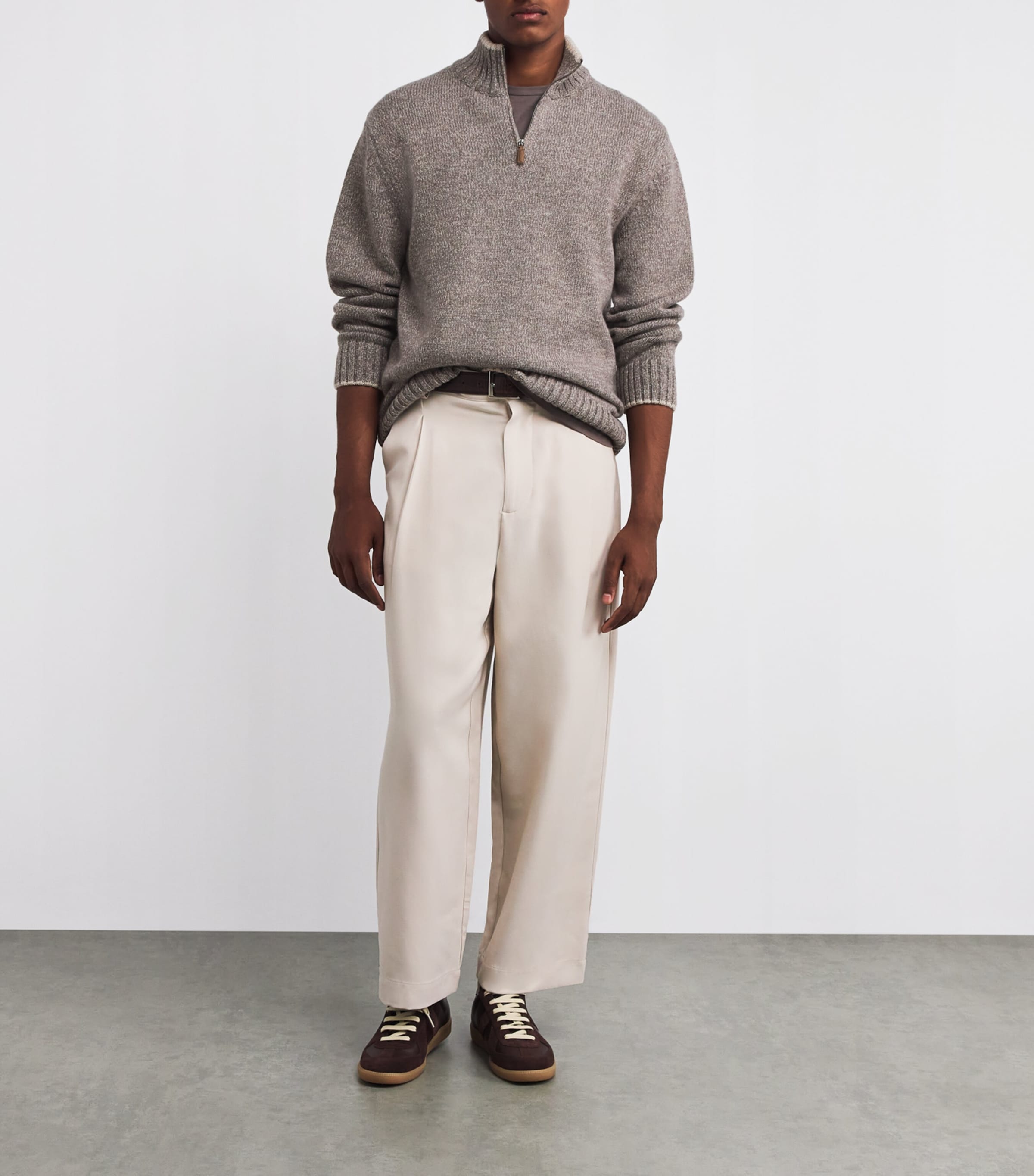 Wool-Cashmere Sweater 074 TORTORA-BEIGE Image 2