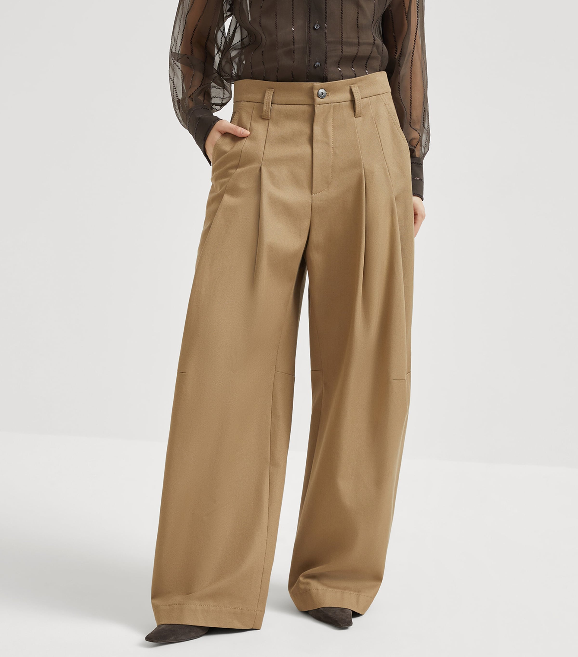 Cotton Denim Garment-Dyed Trousers C5785 Image 2