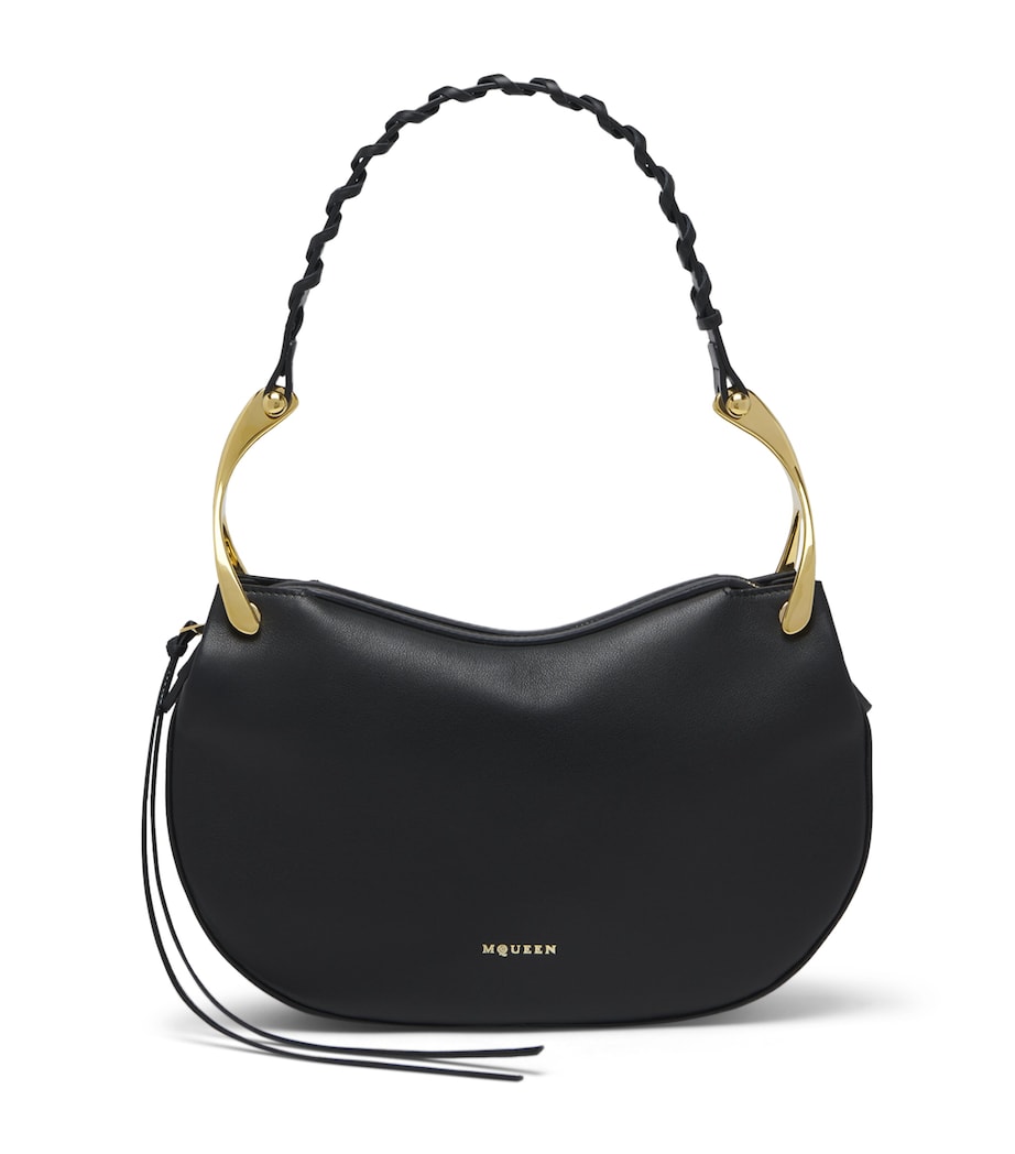 McQueen Leather Wishbone Top-Handle Bag Image 1