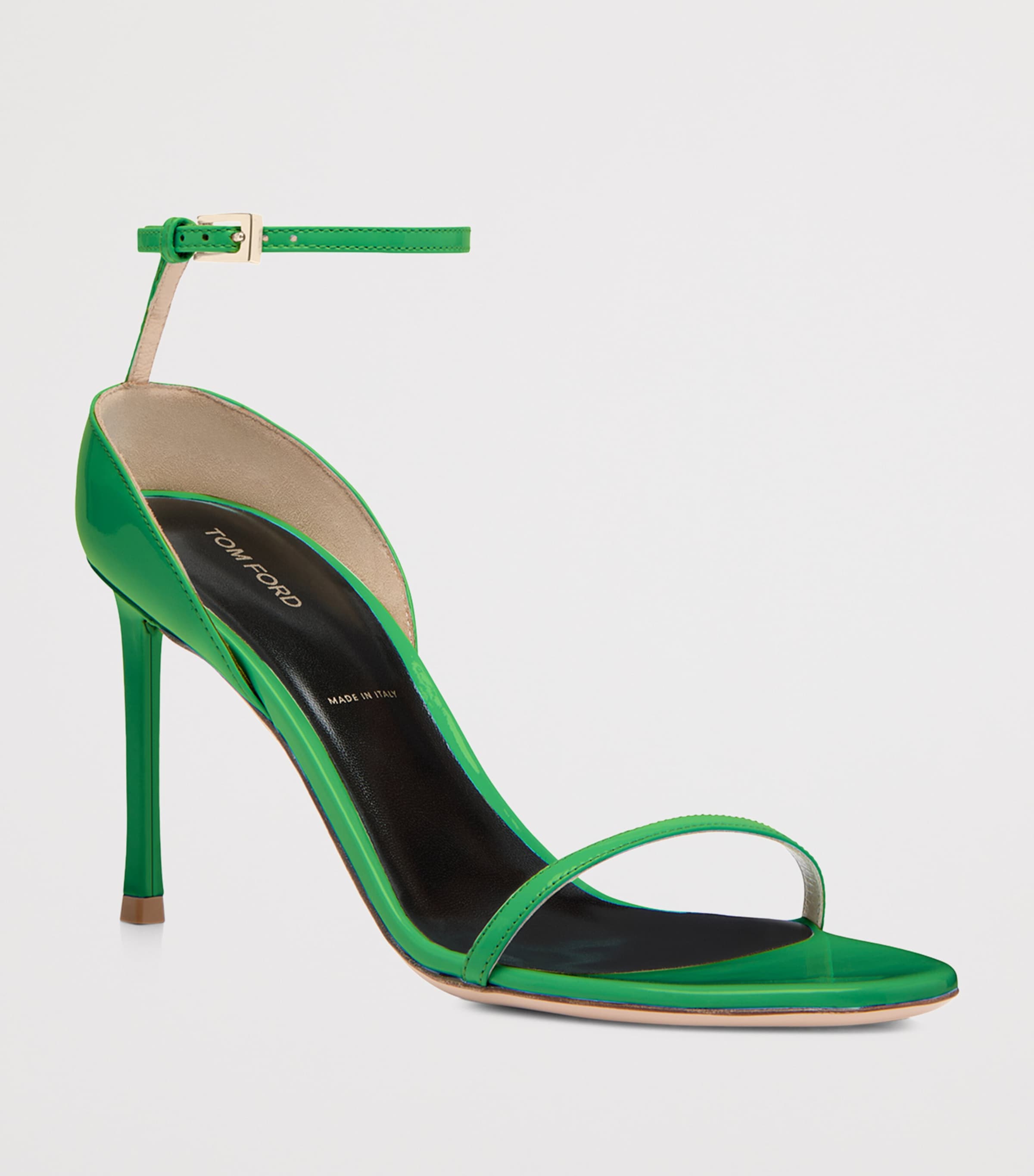 TOM FORD Patent Leather Vertigo Heeled Sandals 85 Gbj Image 3