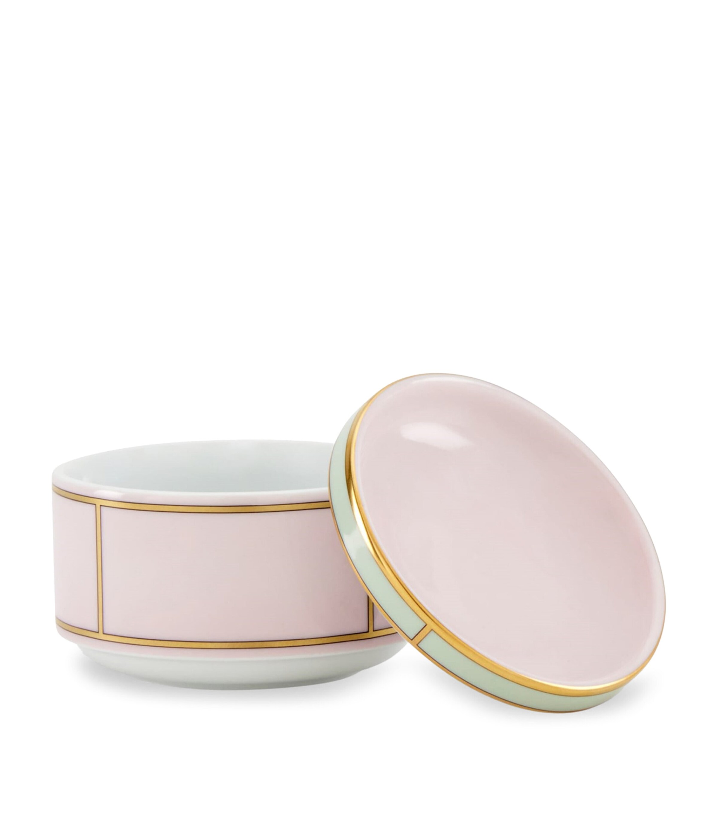 GINORI 1735 Porcelain Colonna Diva Rosa Lidded Sugar Pot (10cm) Image 4
