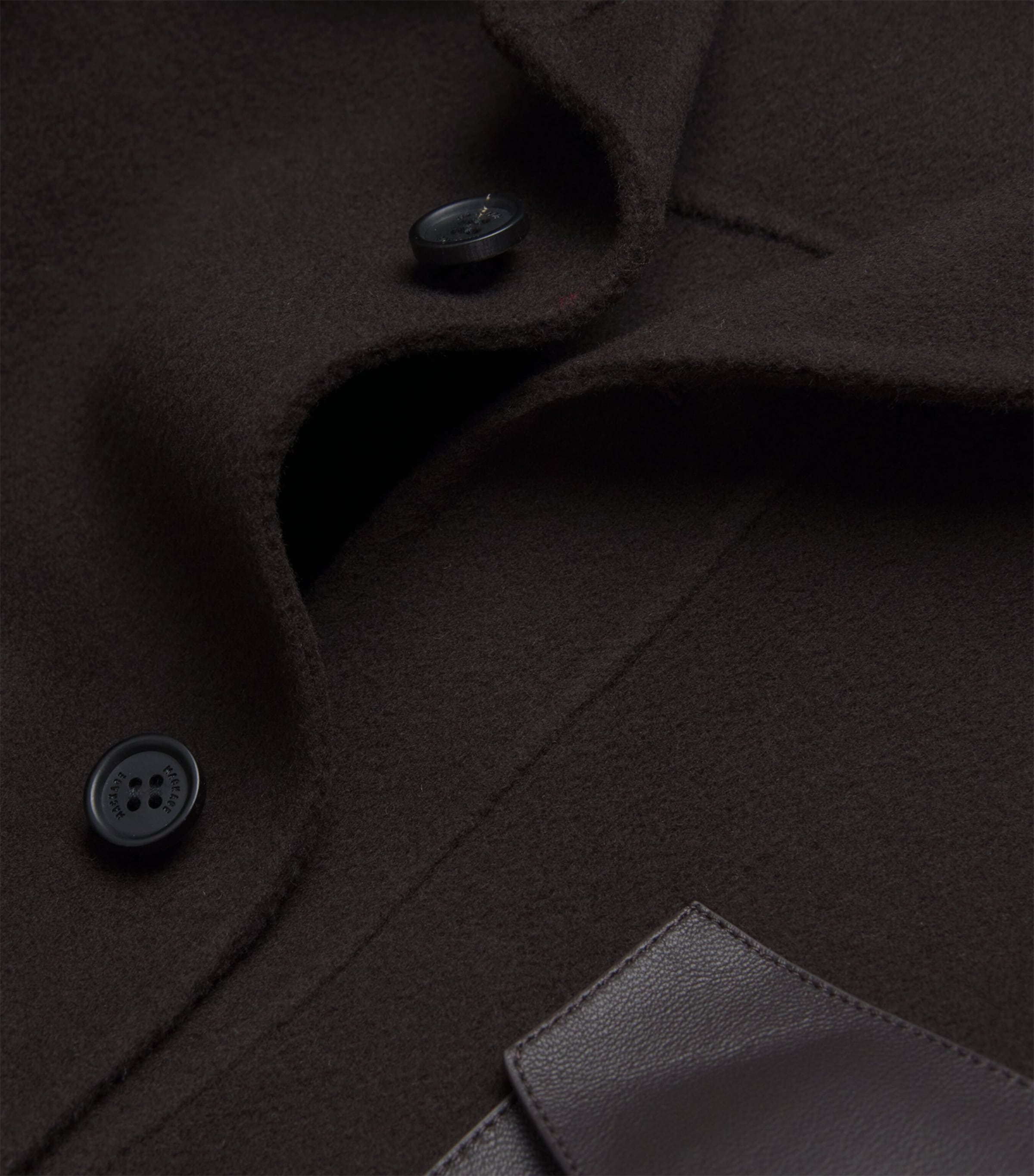 Wool Emmanuel Overshirt COFFEE A Image 5