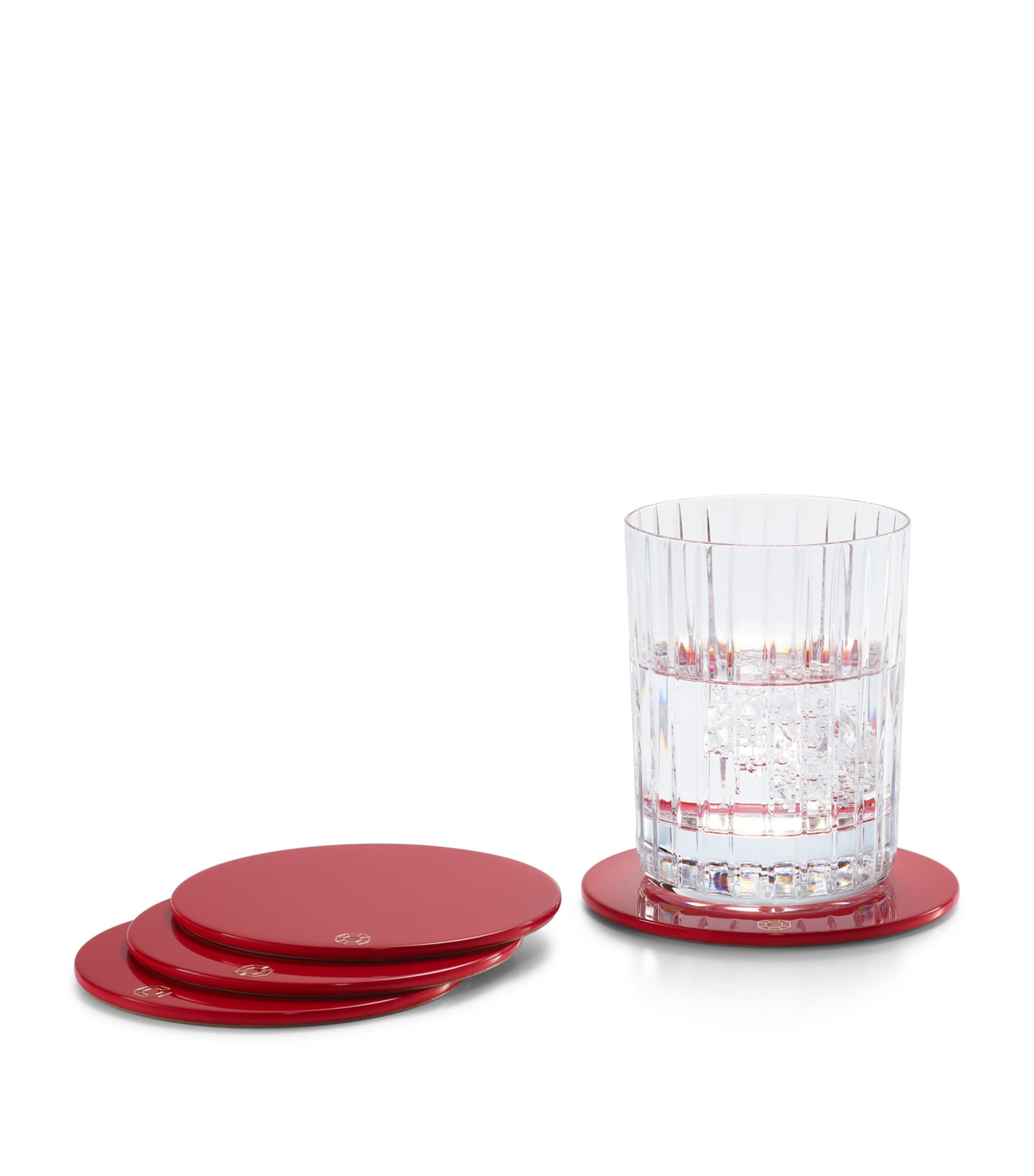 Set of 4 Octogone Coasters CLEAR Image 3