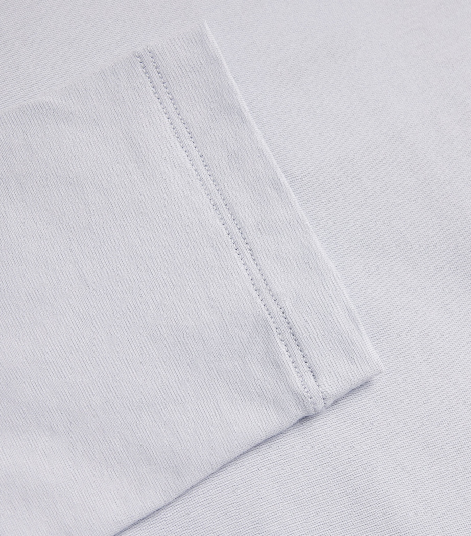 Cotton Living Long-Sleeve T-Shirt 2125 WHITE TOPAZ Image 5