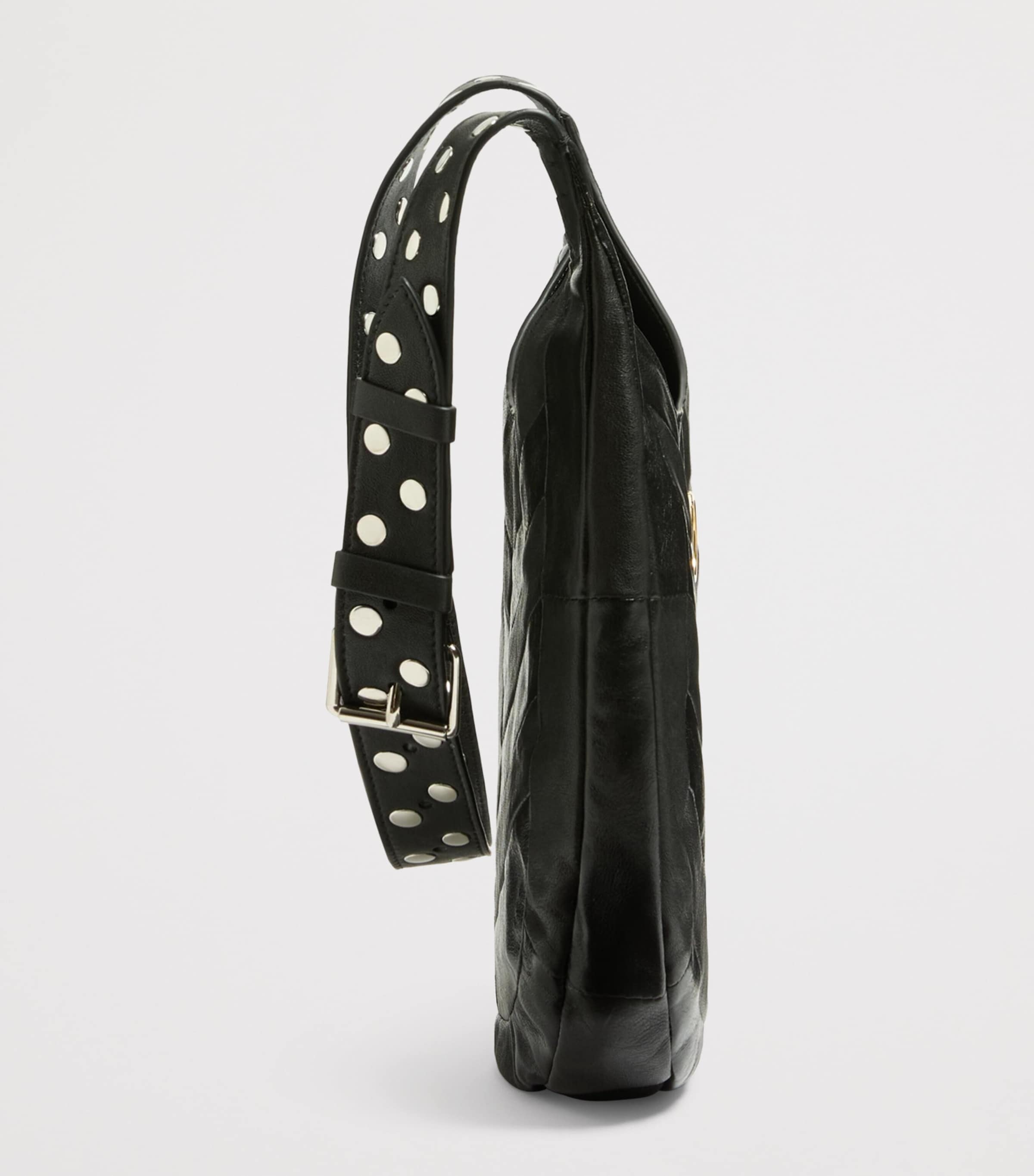 Valentino Garavani Womens Small Leather Hoboho Shoulder Bag Image 4