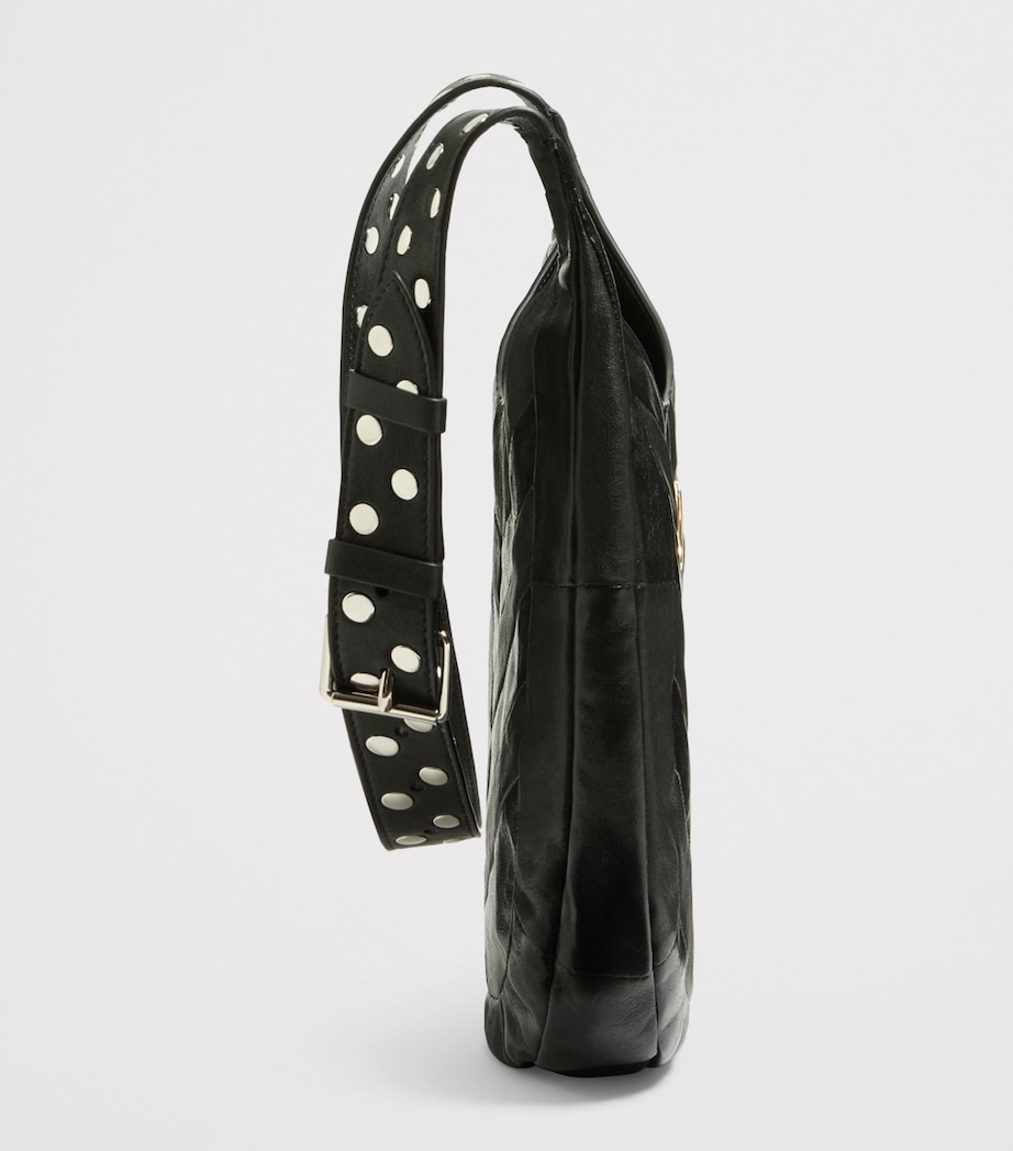 Valentino Garavani Womens Small Leather Hoboho Shoulder Bag Image 4