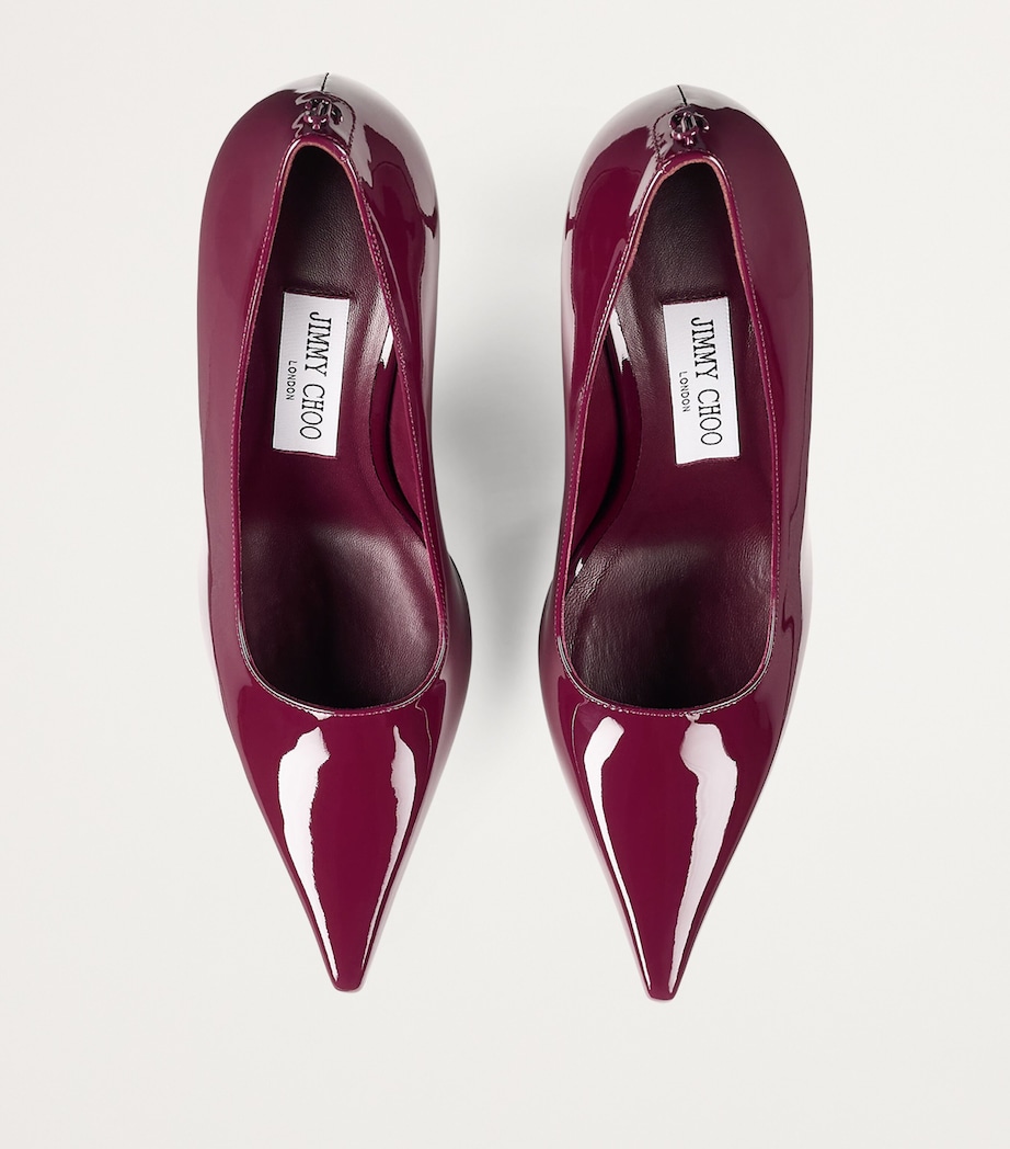 Ixia 80 Leather Pumps GARNET Image 4