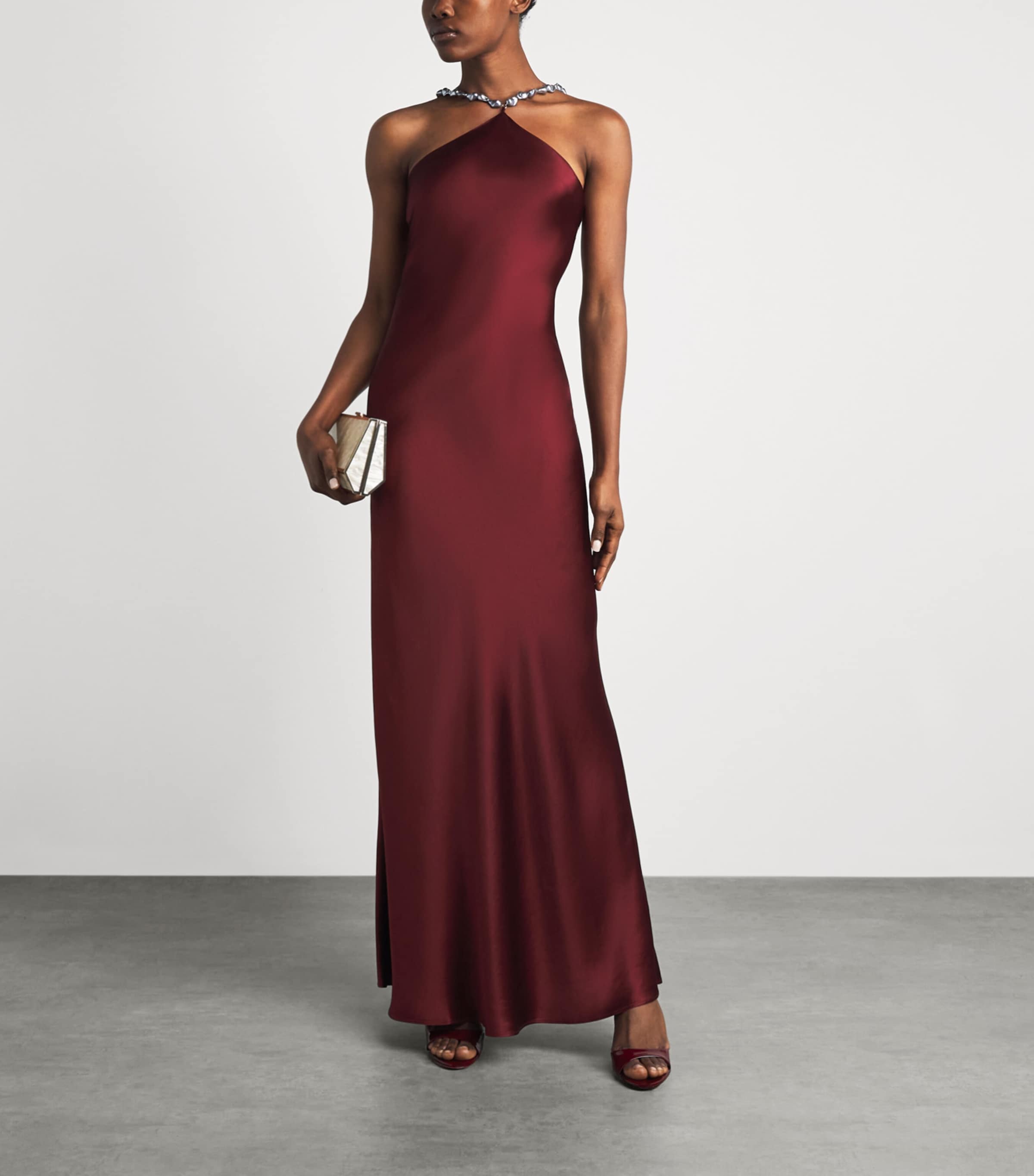 STAUD Womens Cadence Maxi Dress Pinot Pnt Image 2