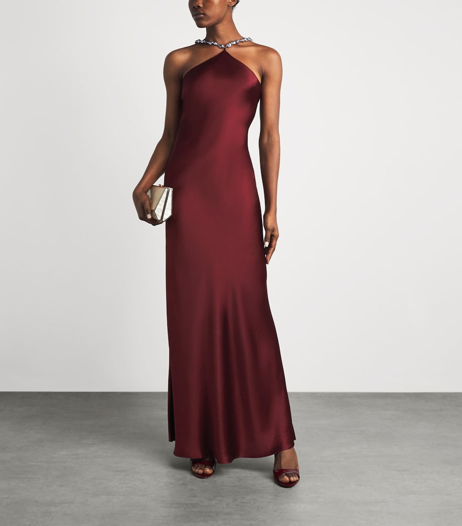 STAUD Womens Cadence Maxi Dress Pinot Pnt Image 2