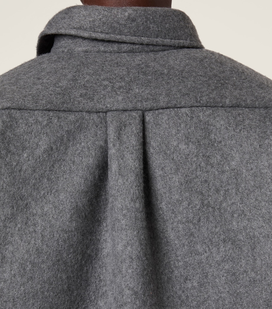 Miu Miu Womens Fleece Logo Shirt Image 5