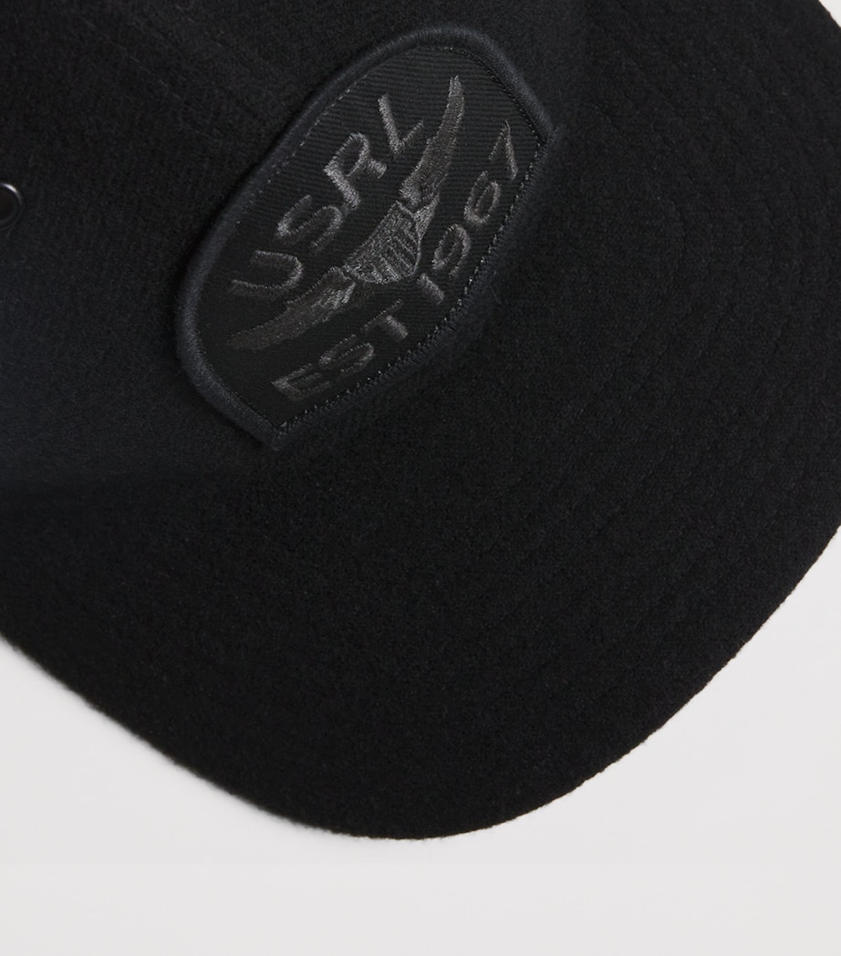 Wool Insignia Cap BLACK Image 4