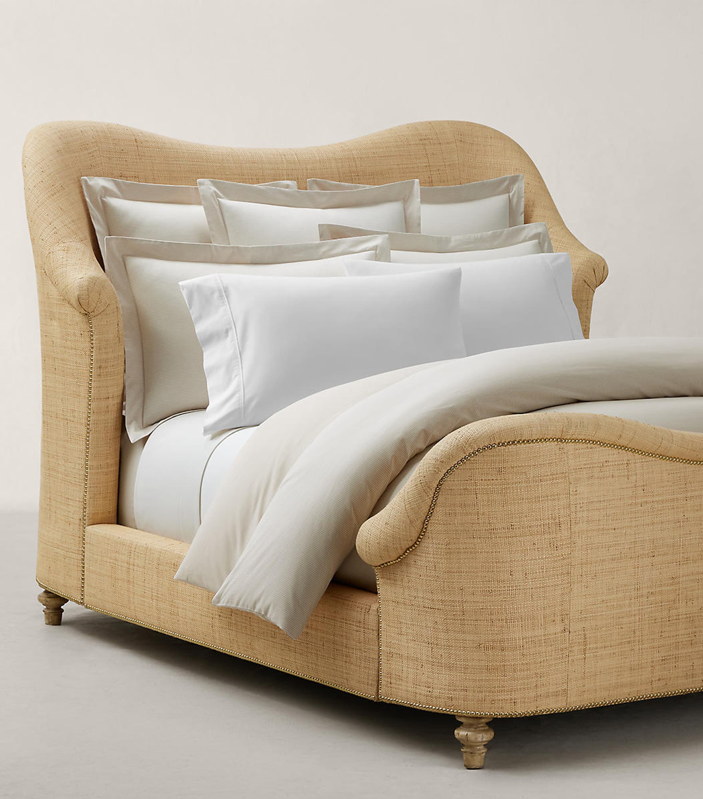 Ralph Lauren Home Oxford King Fitted Sheet (150cm x 200cm) Linen Image 4