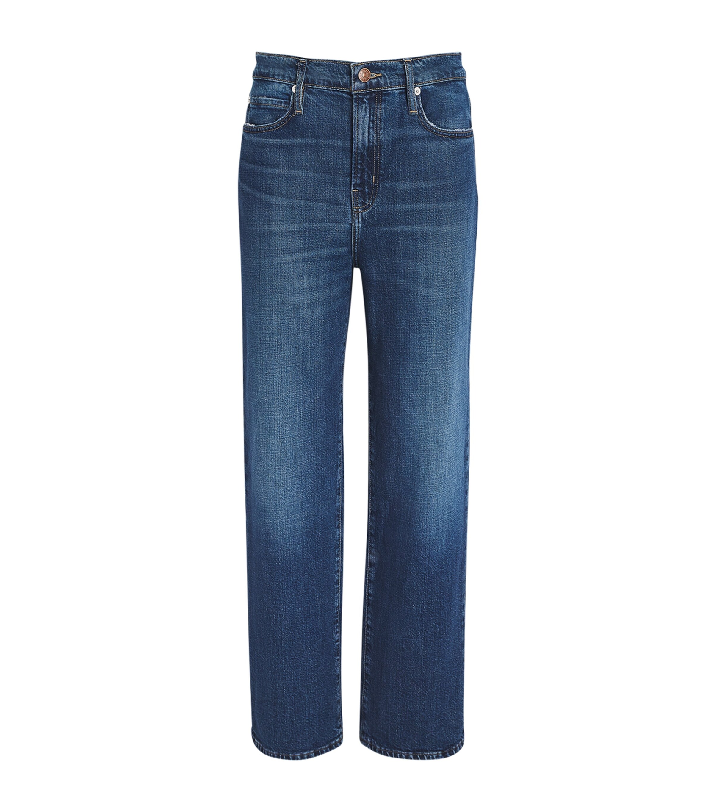 Frame Le Jane Ankle Straight Jeans In Blue