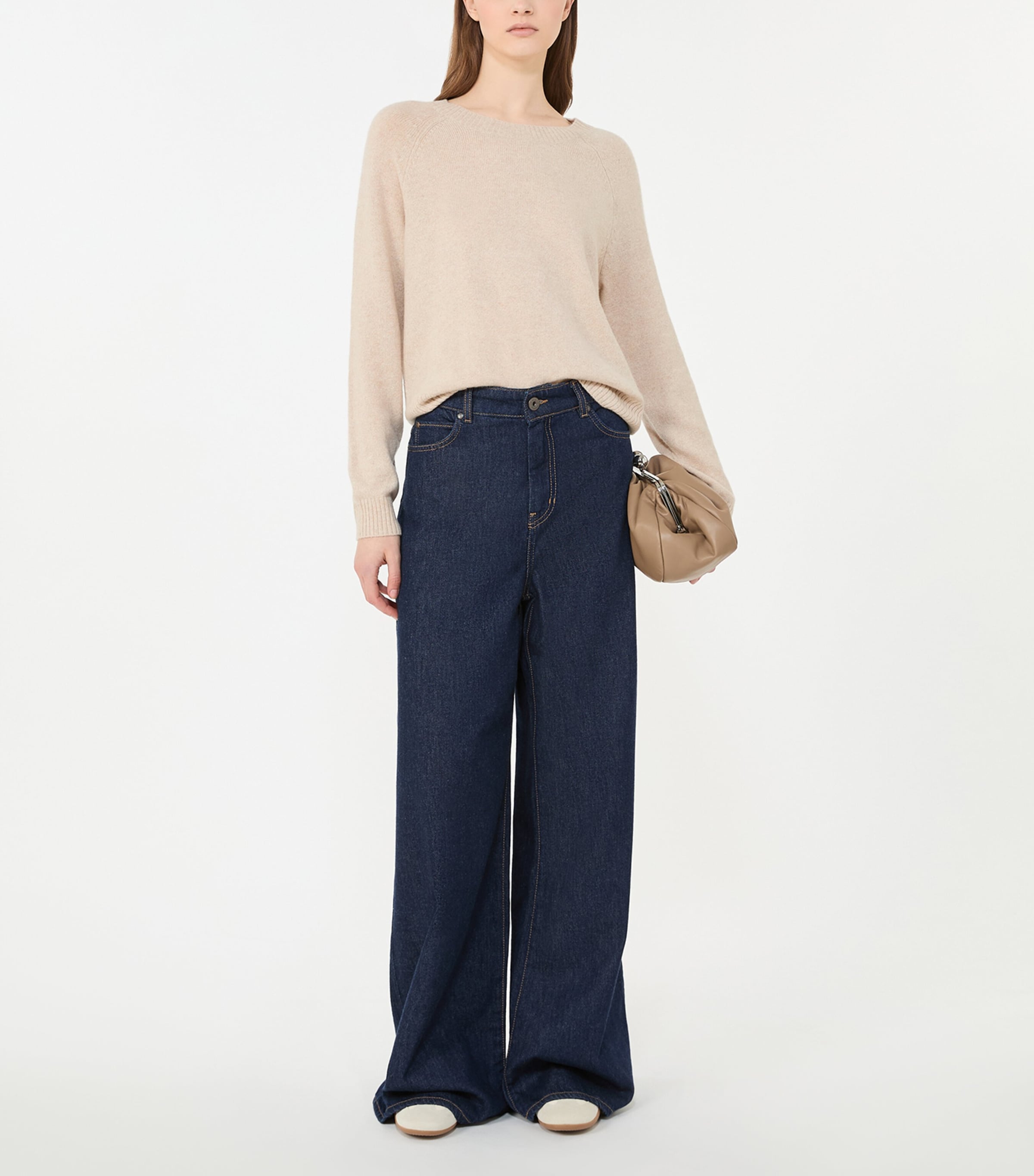 Weekend Max Mara Womens Cashmere Sweater Sand Image 4