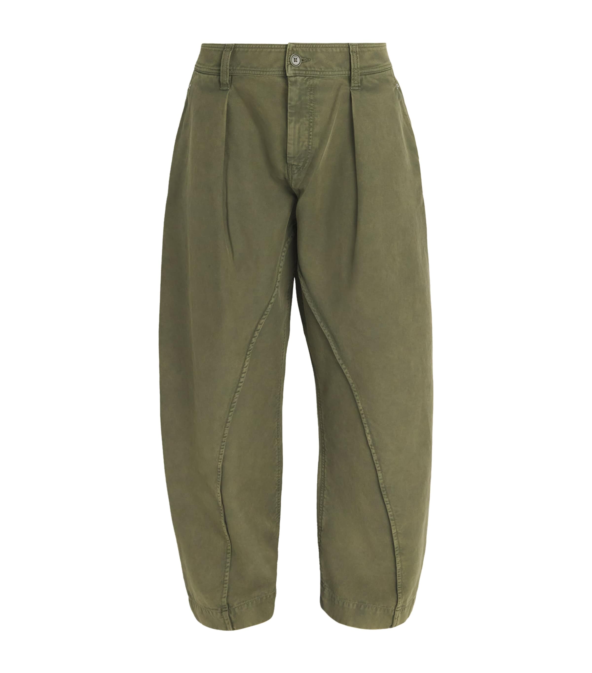 Jw Anderson Seam Trousers Twisted Seams In Green