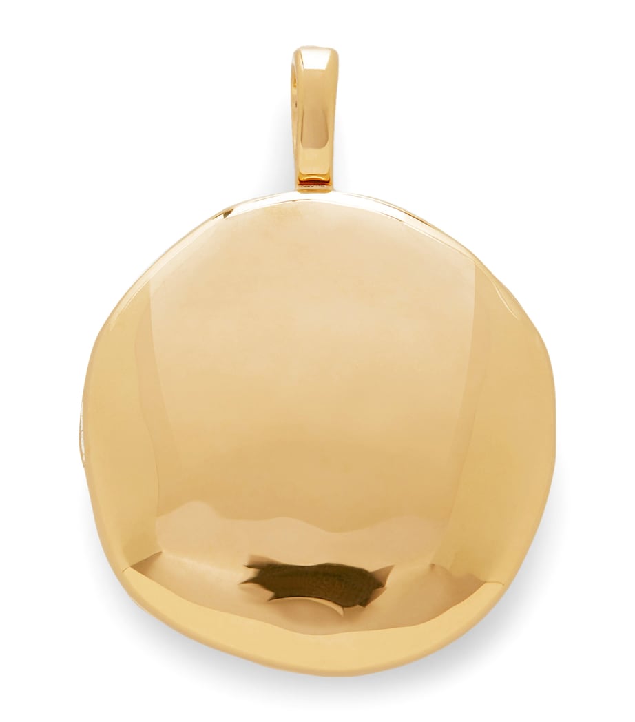 Gold Vermeil Deia Round Locket Pendant 18K GOLD VERMEIL Image 1