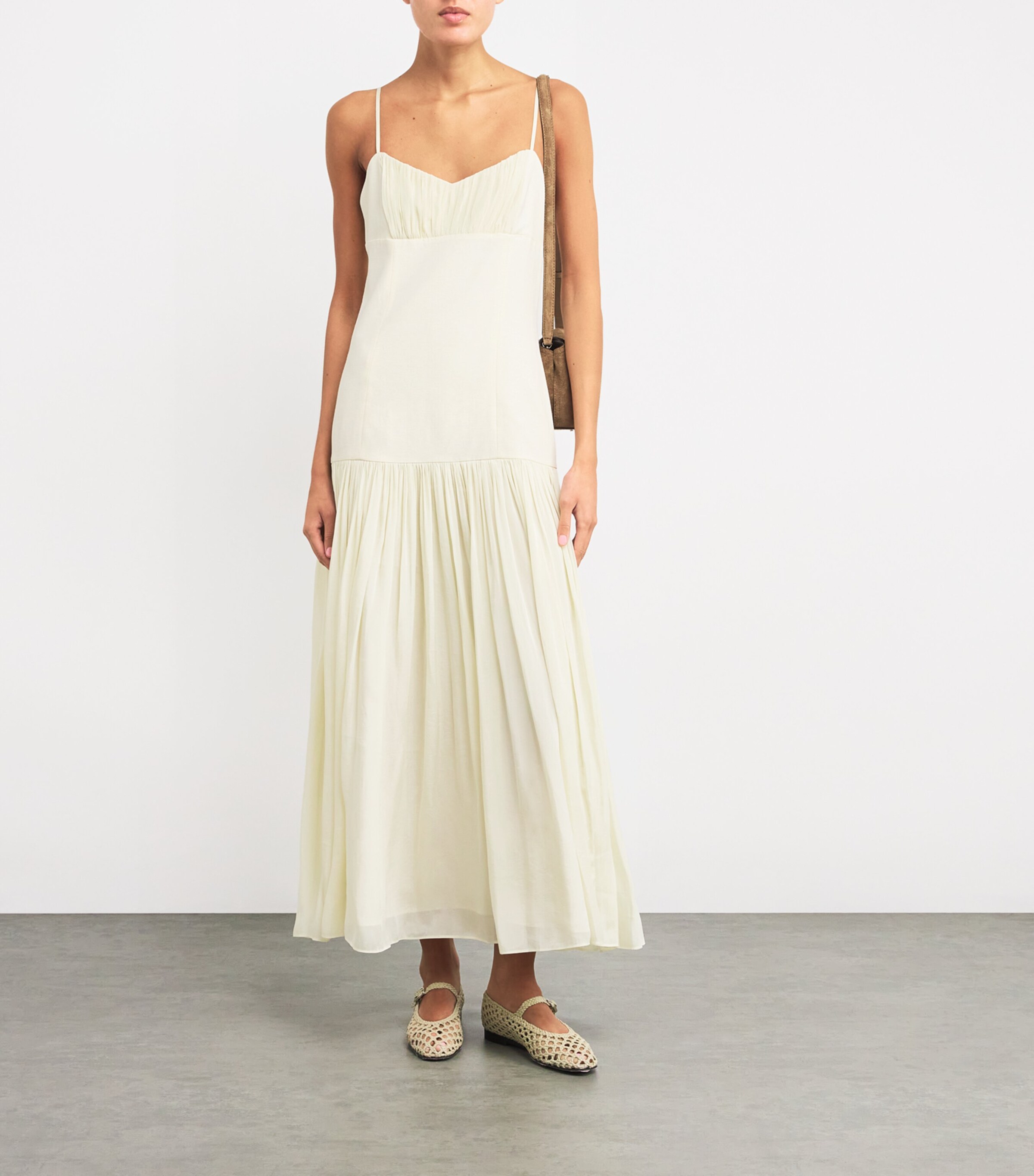 【SANDRO】Linen Blend Maxi Dress Sandro Paris Linen-Blend Maxi Dress | Harrods US