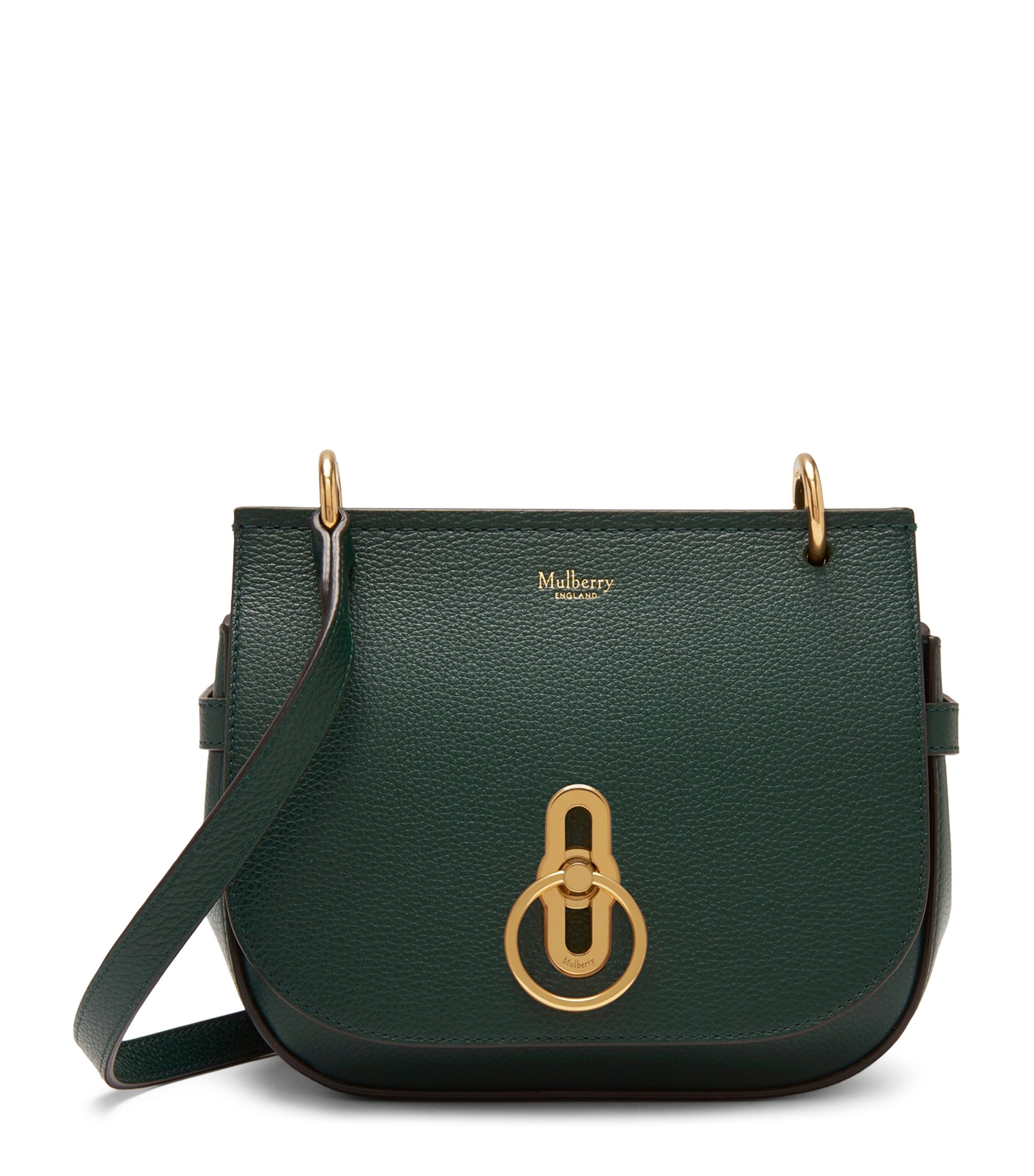 Mulberry Small Leather Amberley Cross-body Bag In Green