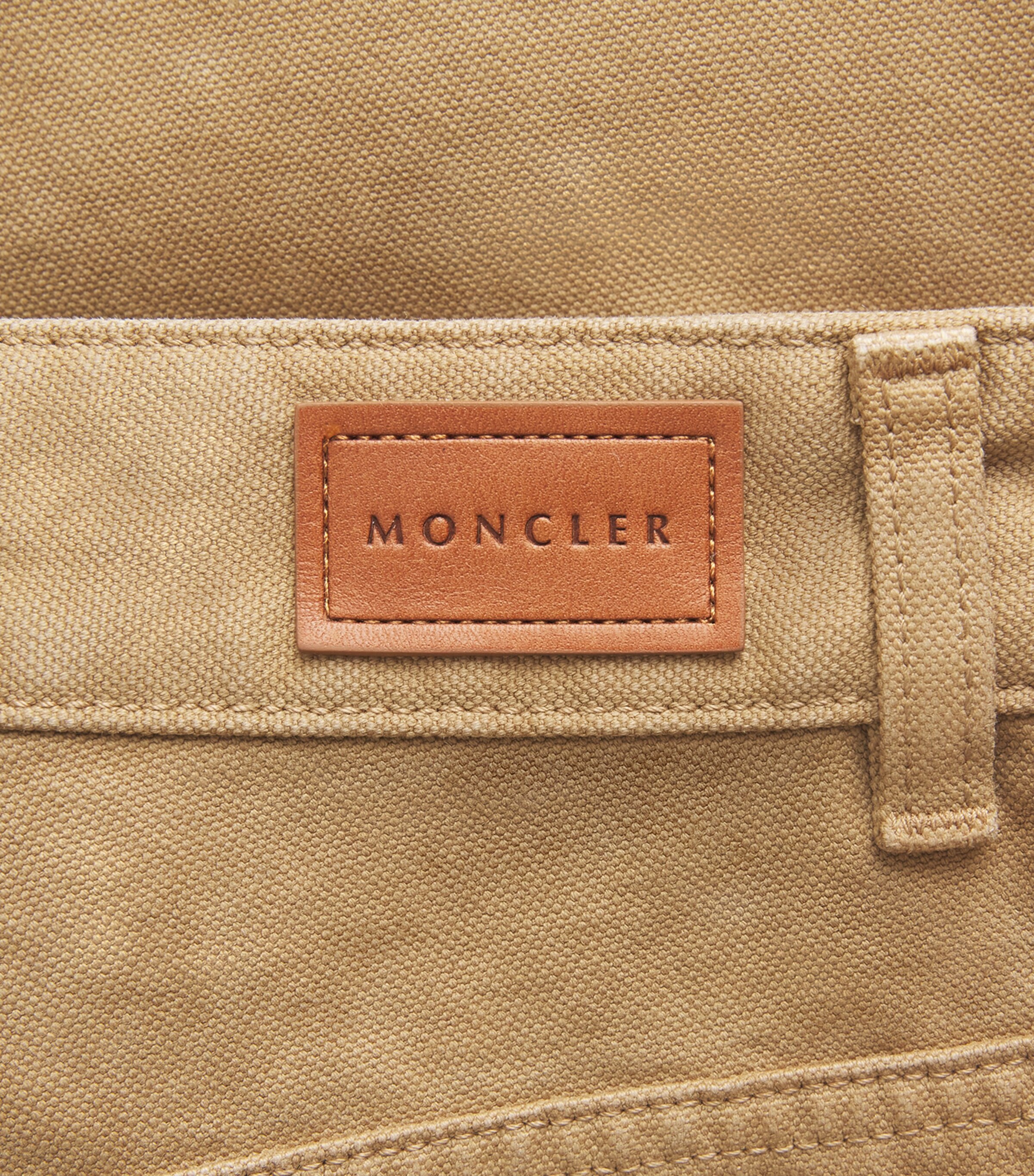 Moncler Cotton Canvas Straight Trousers Image 6