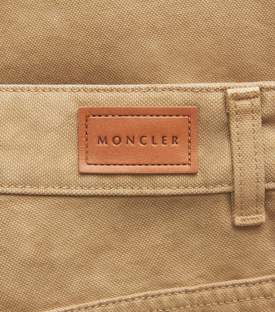 Moncler Cotton Canvas Straight Trousers Image 6