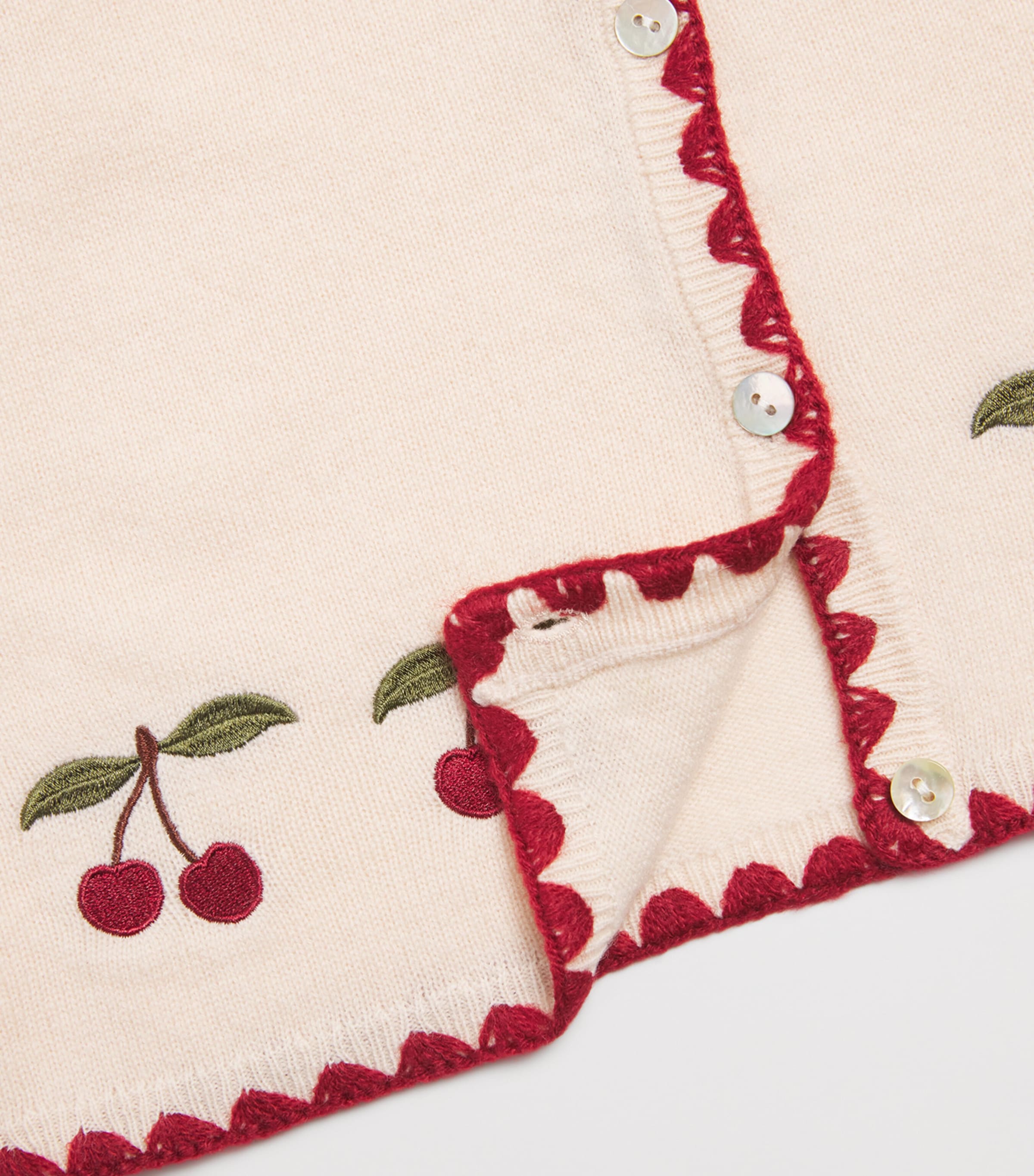 Wool Collette Cardigan (9 Months-4 Years) S00026 OFF WHITE Image 3