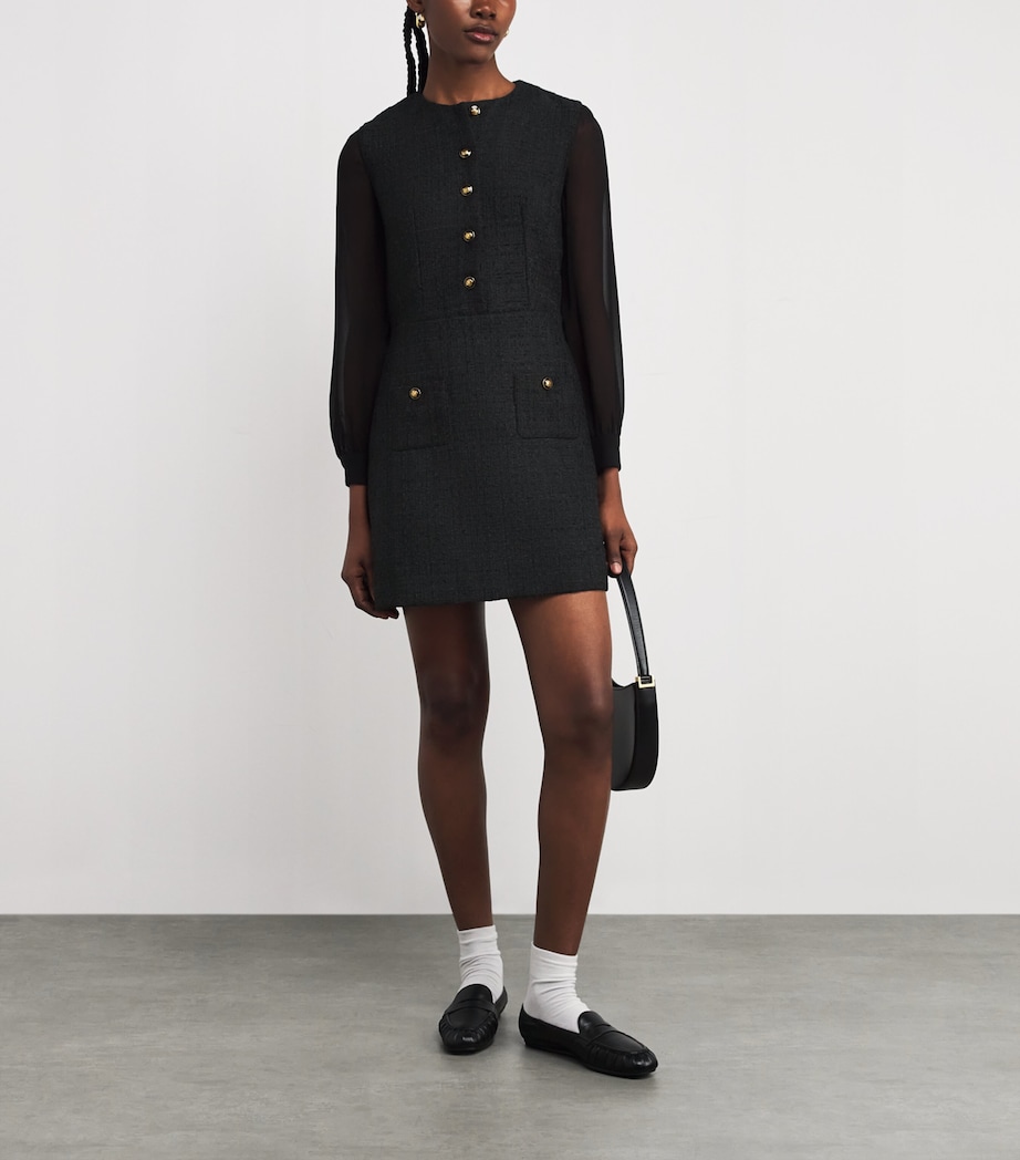 Tweed Mini Dress BLACK Image 2