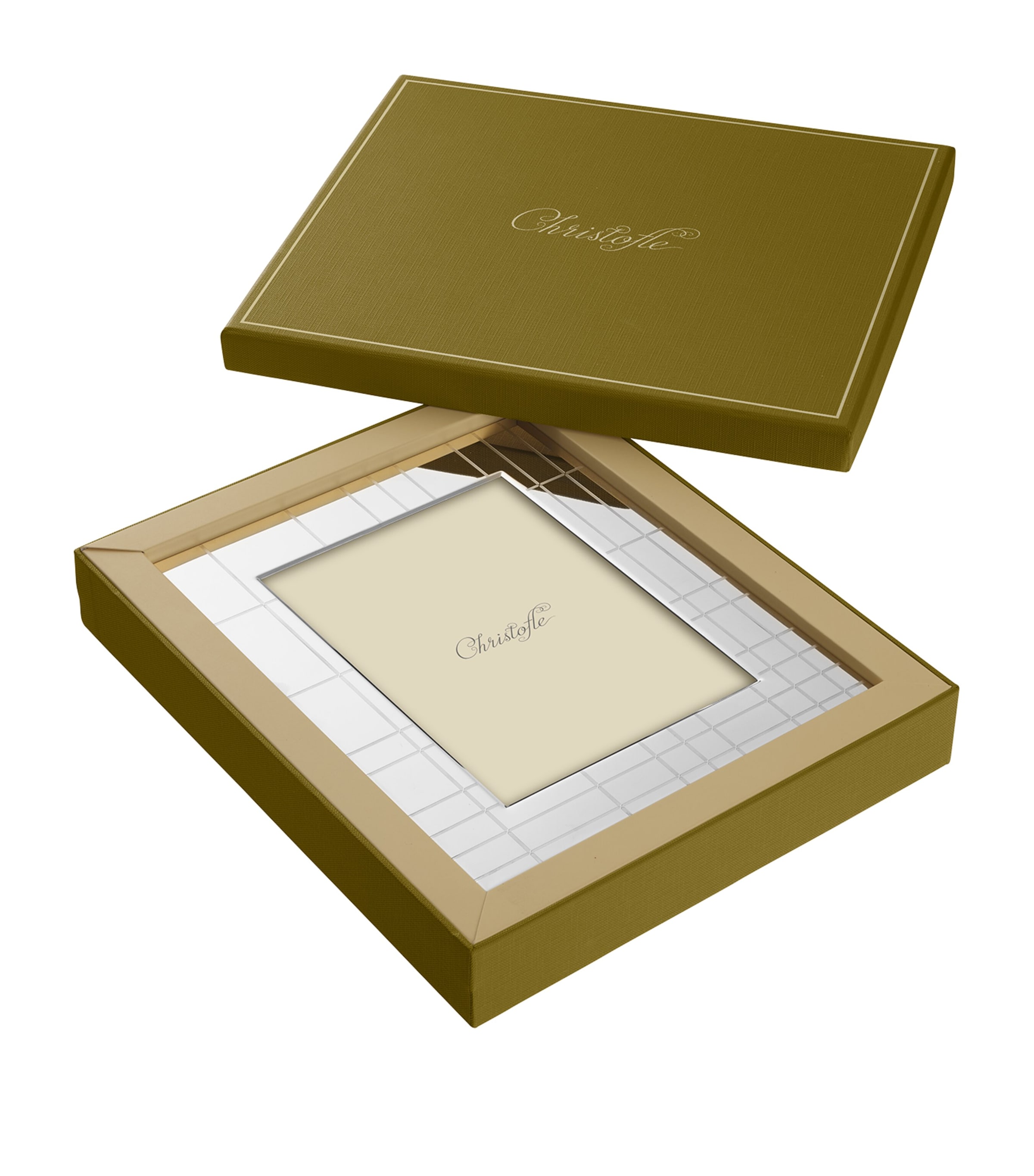 Christofle Graphik Photo Frame (9.5" x 7.5") Silver Image 3