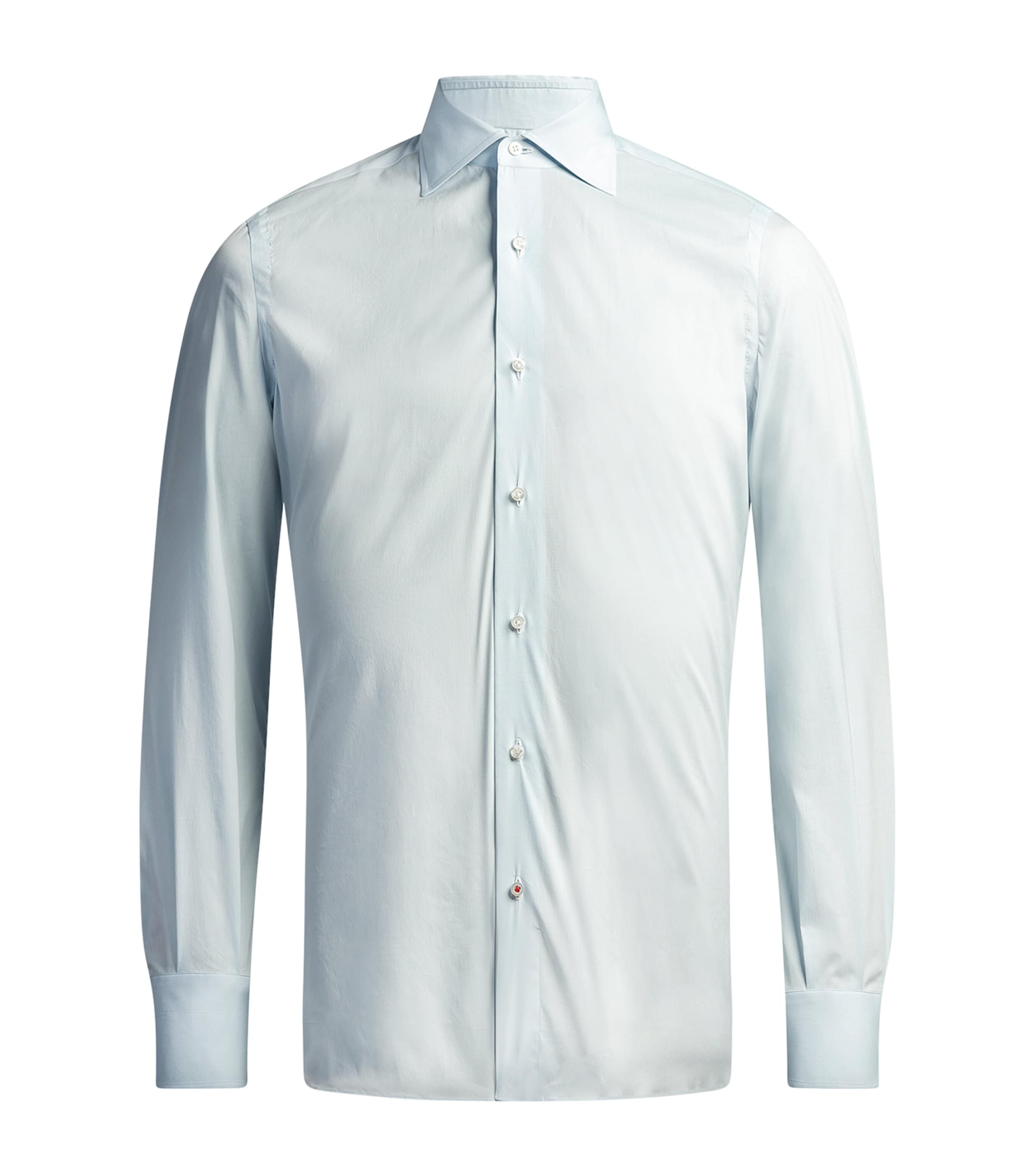 Isaia Cotton-blend Dress Shirt In Blue