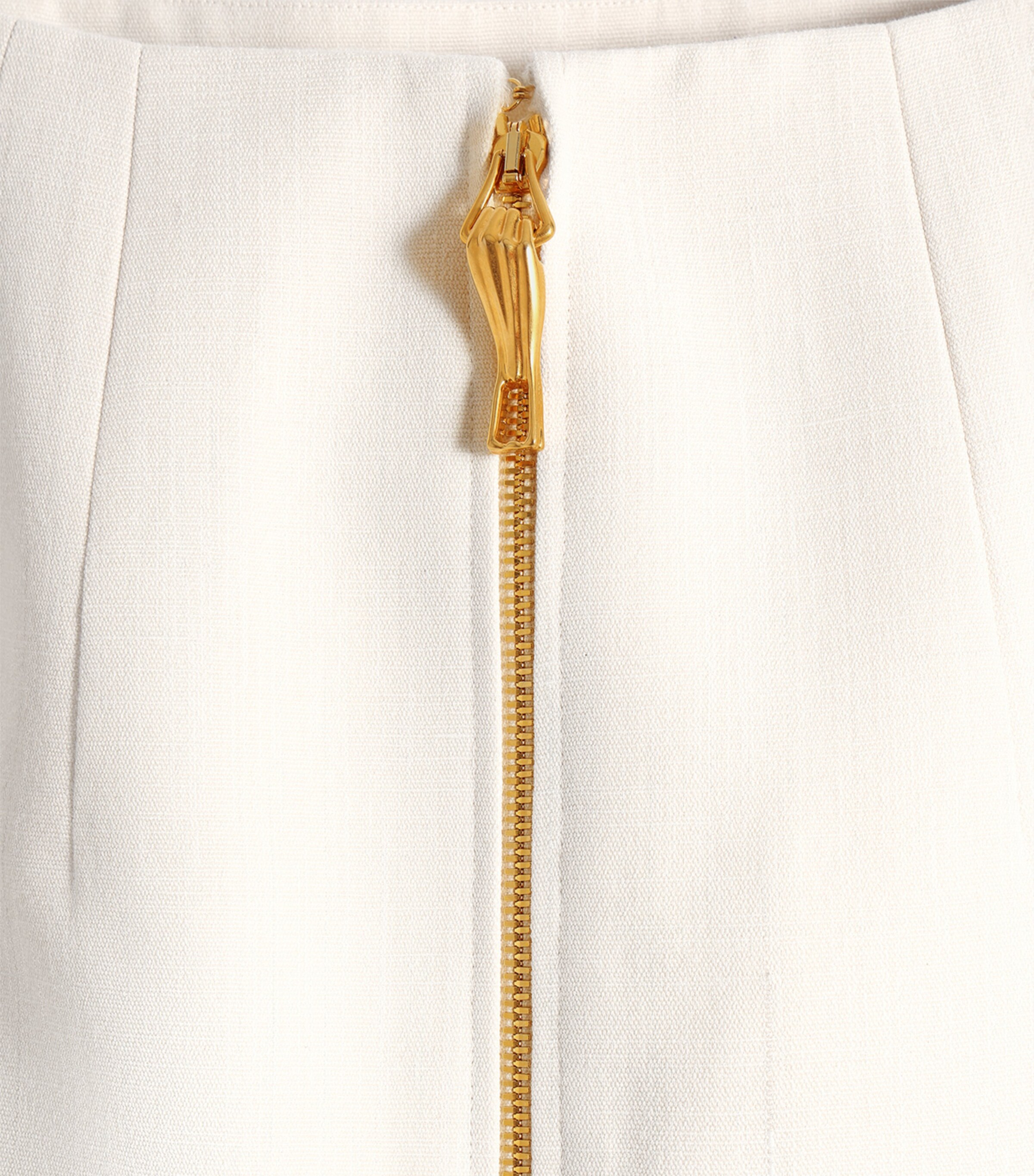 Schiaparelli Womens Zipped Pencil Midi Skirt White Image 6