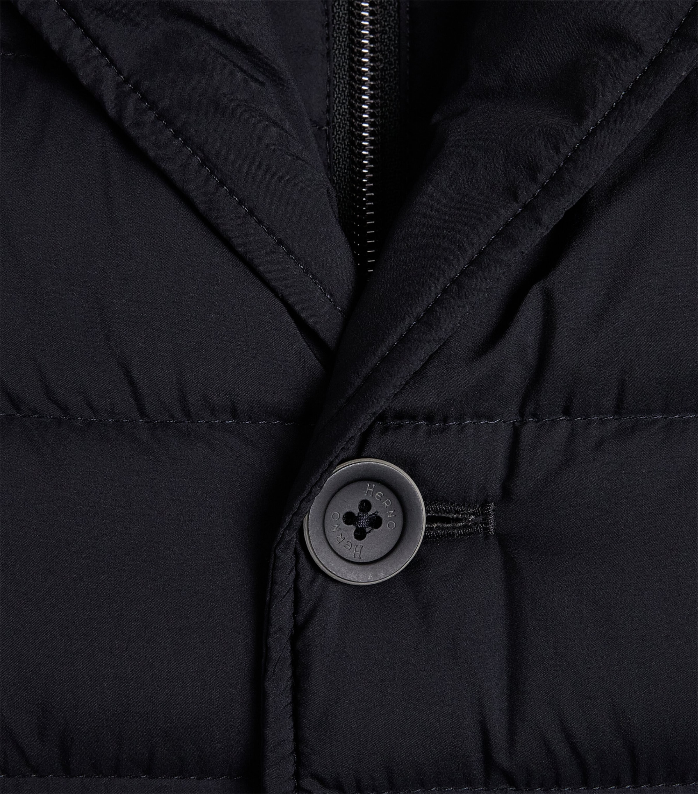 Herno Mens Down Quilted Puffer Jacket Black Image 6