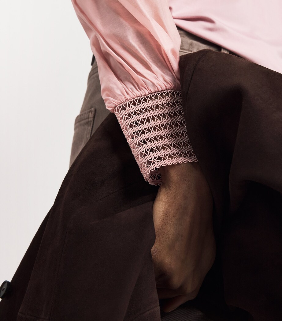 Balloon Sleeve Blouse SMOKE PINK Image 6